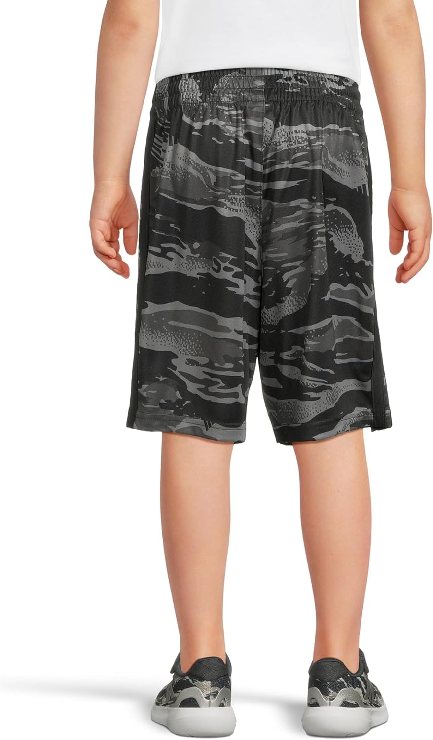 Adidas Boys AOP Tiger Camo 3-Stripe Performance Short