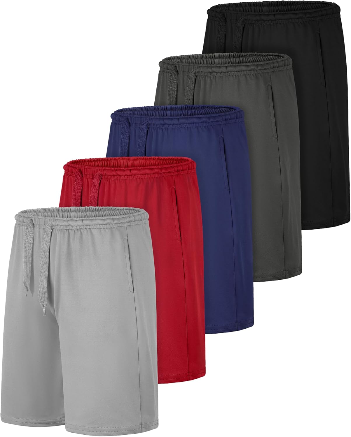 Resinta 5-Pack Boys Basketball Shorts
