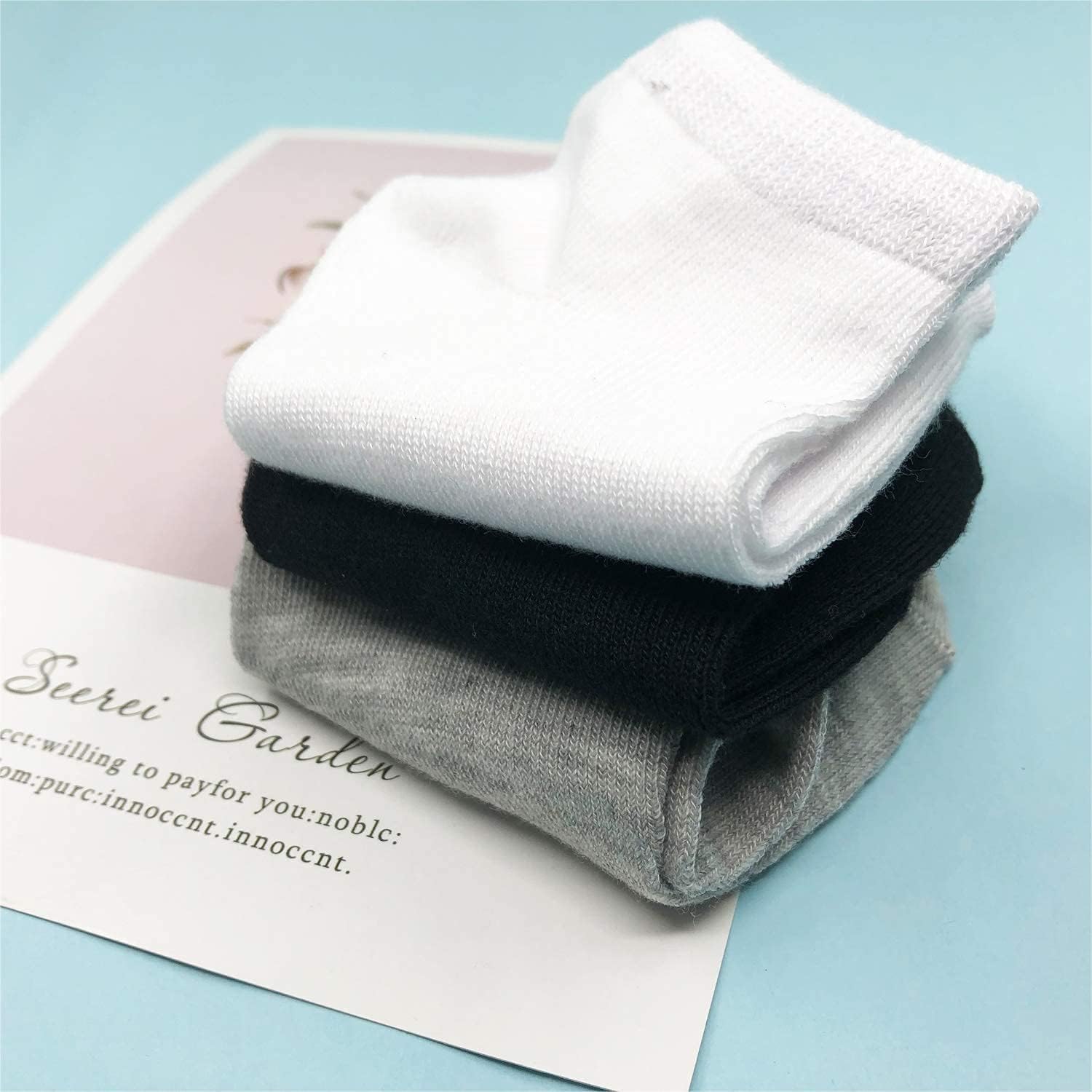 JAMEGIO 18 Pairs Kids Low Cut Half Cushion Sport Ankle Socks
