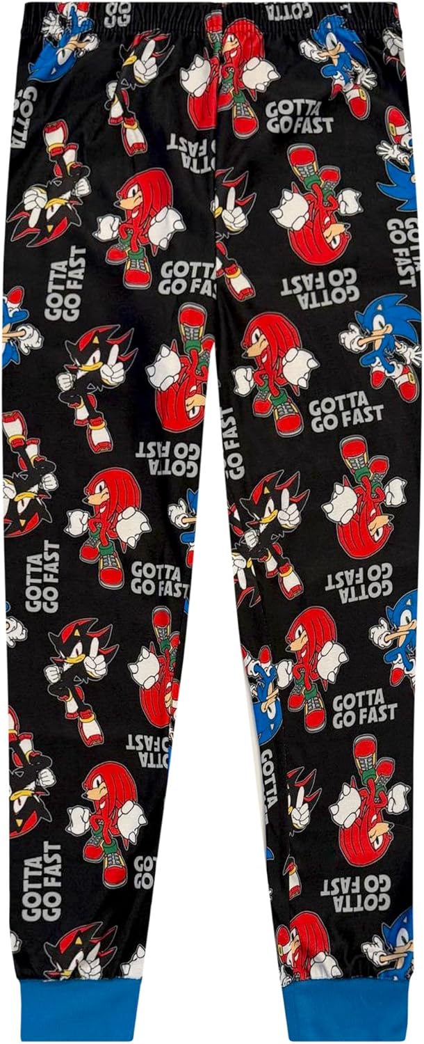 Adorable Sonic The Hedgehog Boys Pajama Set - 2 Piece Sleepwear