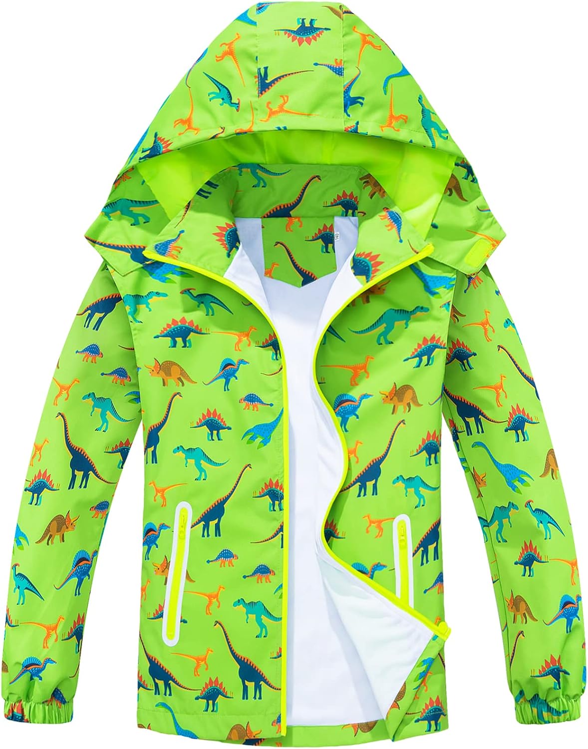 Boys Lightweight Rain Jacket with Detachable Hood