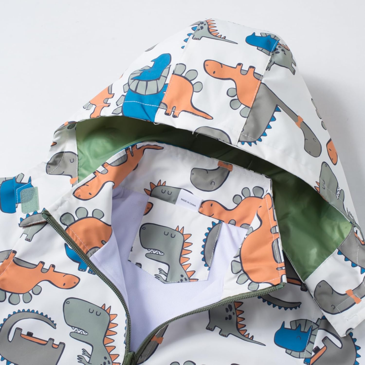Waterproof Dinosaur Rain Jacket for Kids