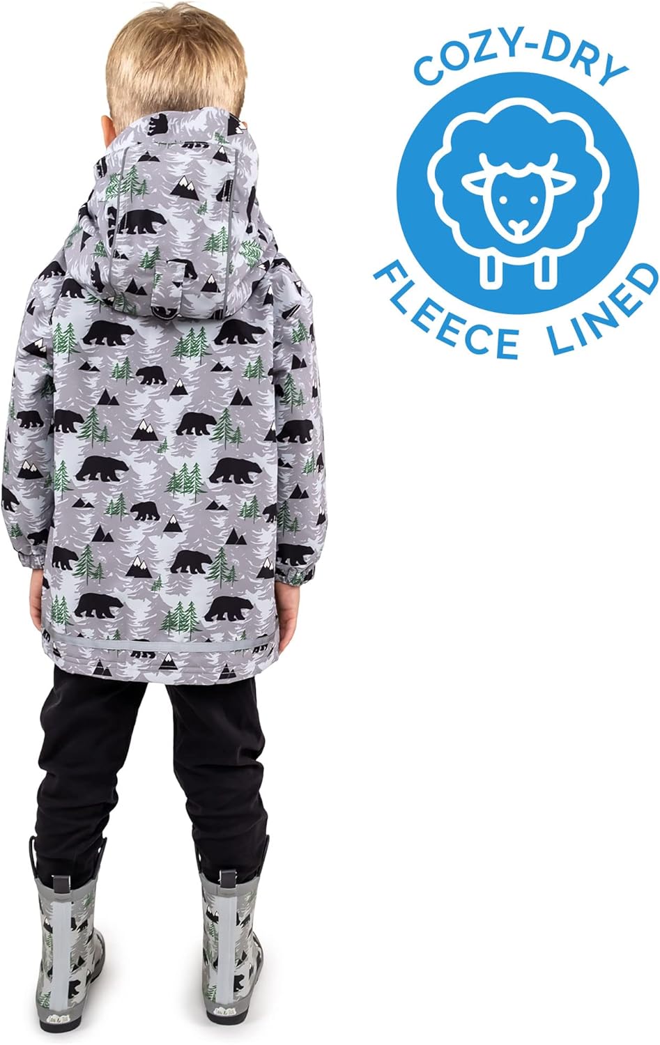 The waterproof rain jacket for kids