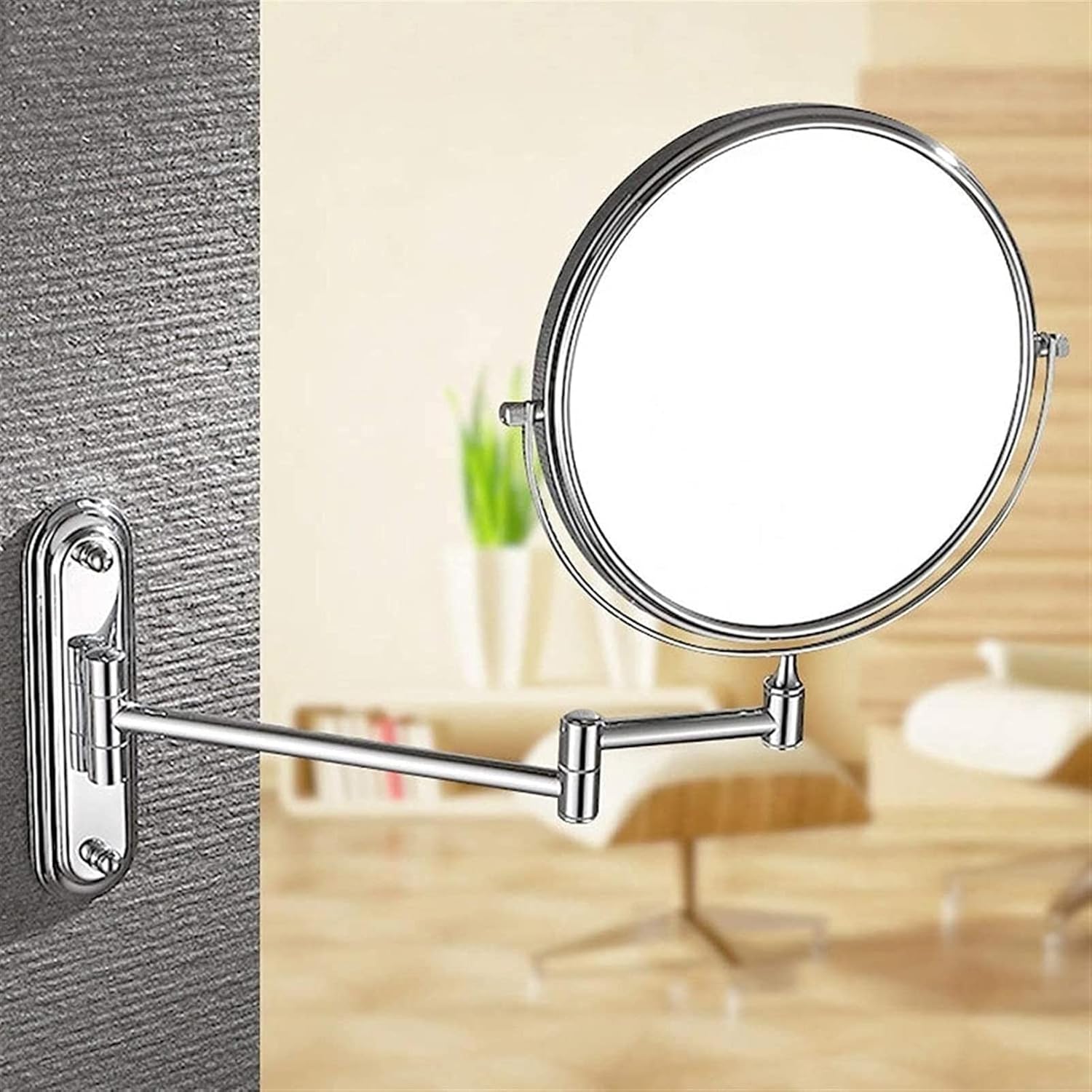FUDGIO Makeup Mirror Wall-Mounted Vanity Mirror with Extendable_feature