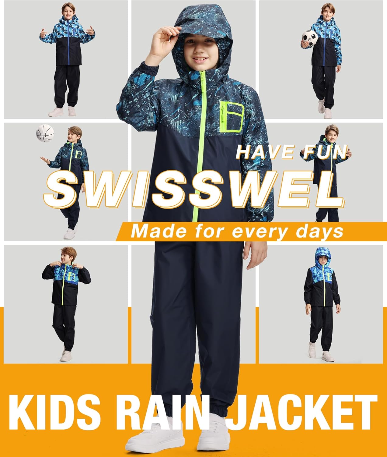 Swisswell Kids Rain Jacket Youth