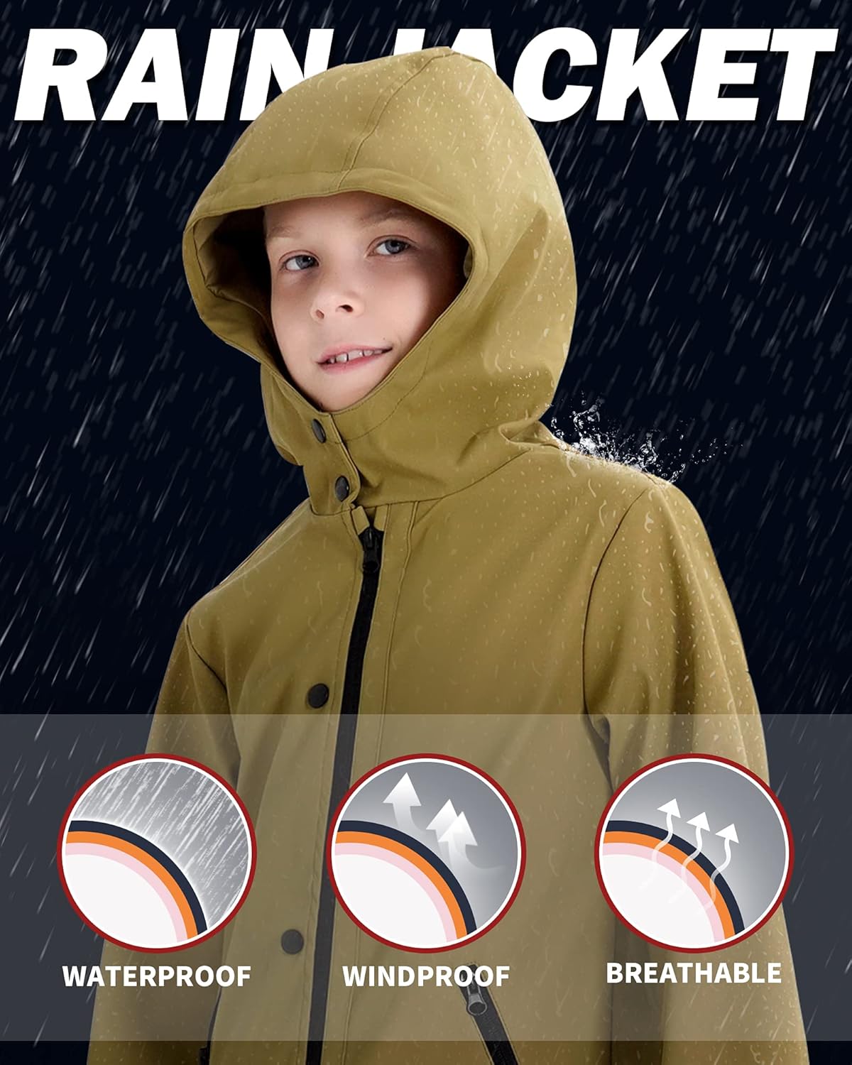 Maoo Garden Rain Jacket for Kids