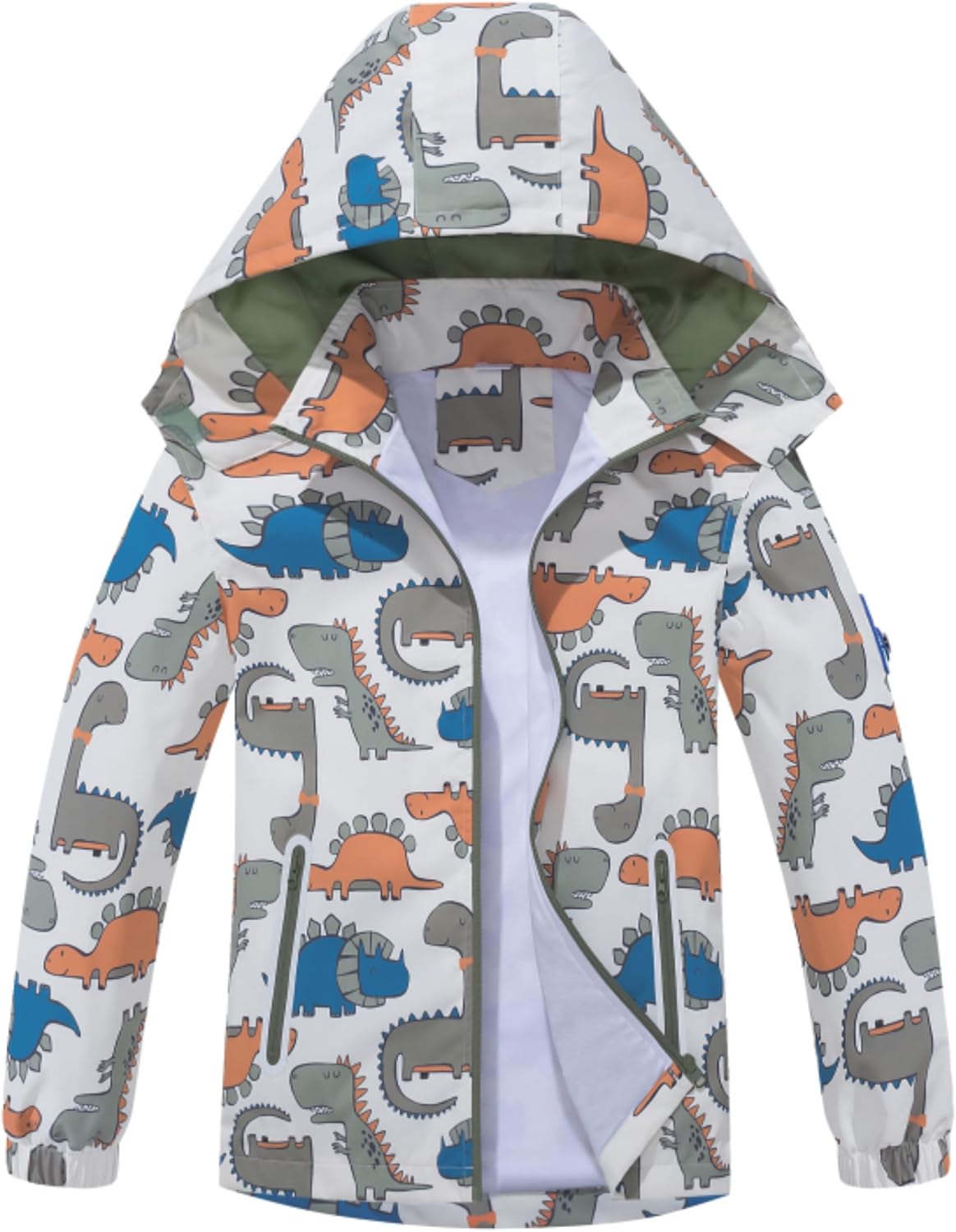 Waterproof Dinosaur Rain Jacket for Kids