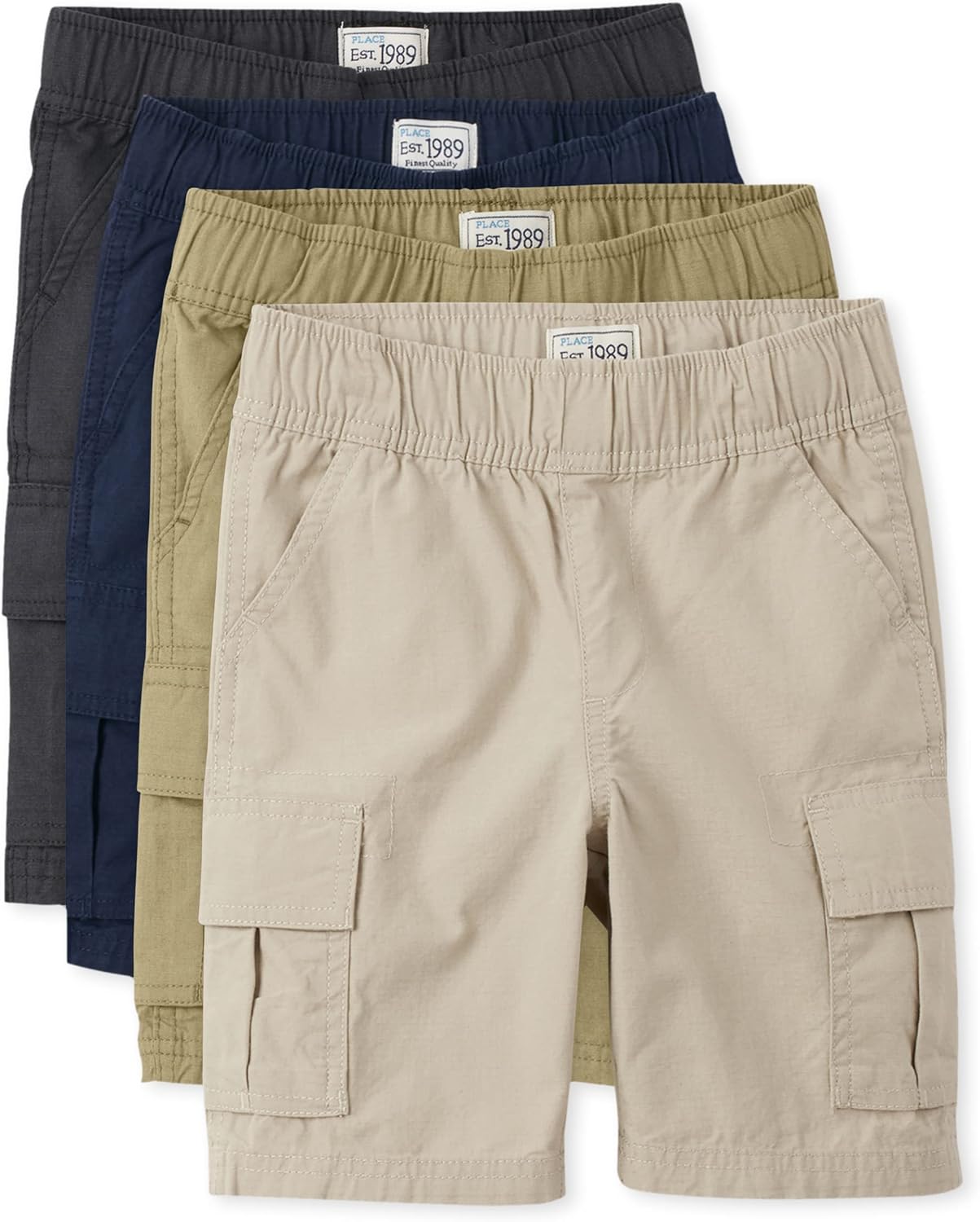 Stylish Boys Cargo Shorts 4-Piece Multipack