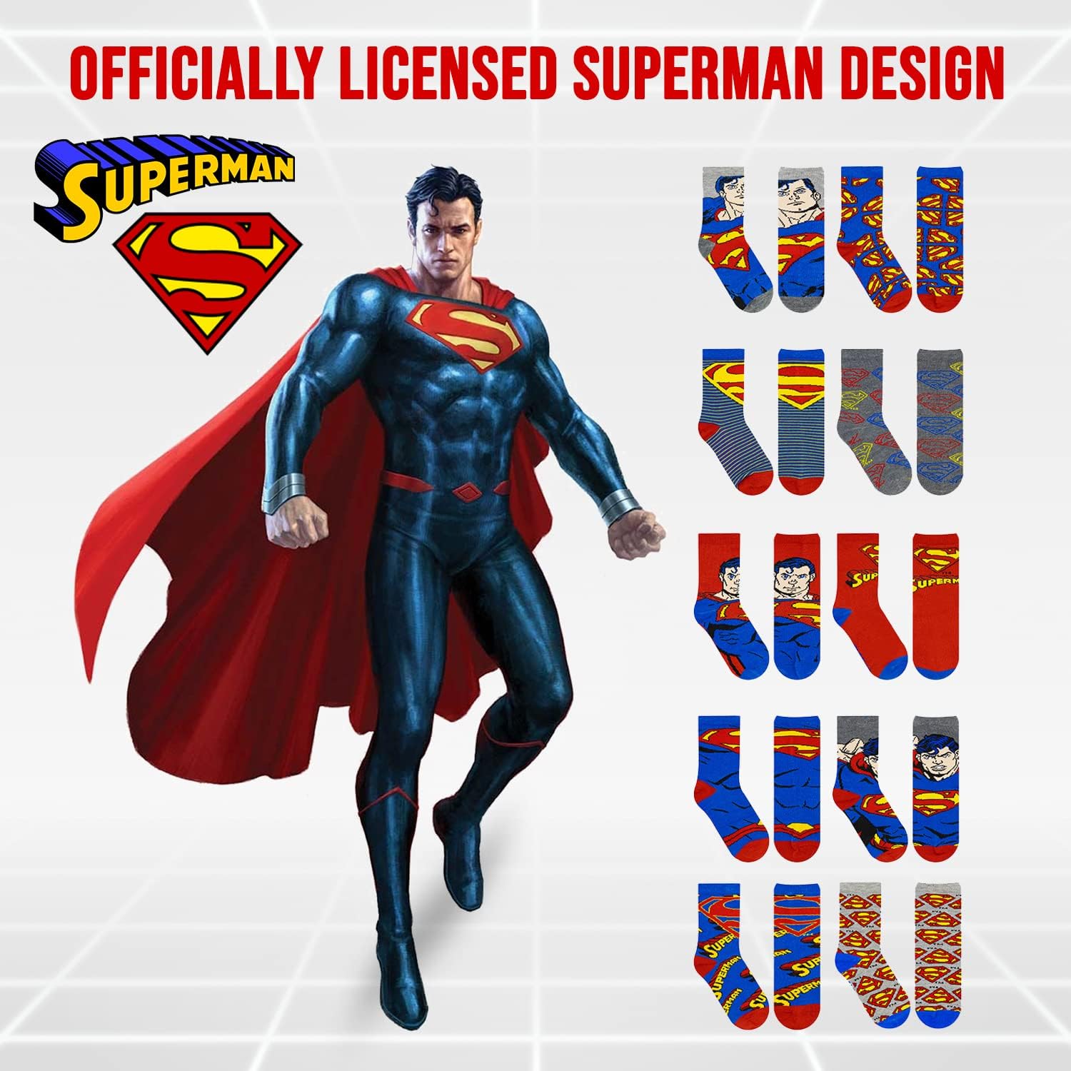 DC Comics Boys Socks 10-Pack