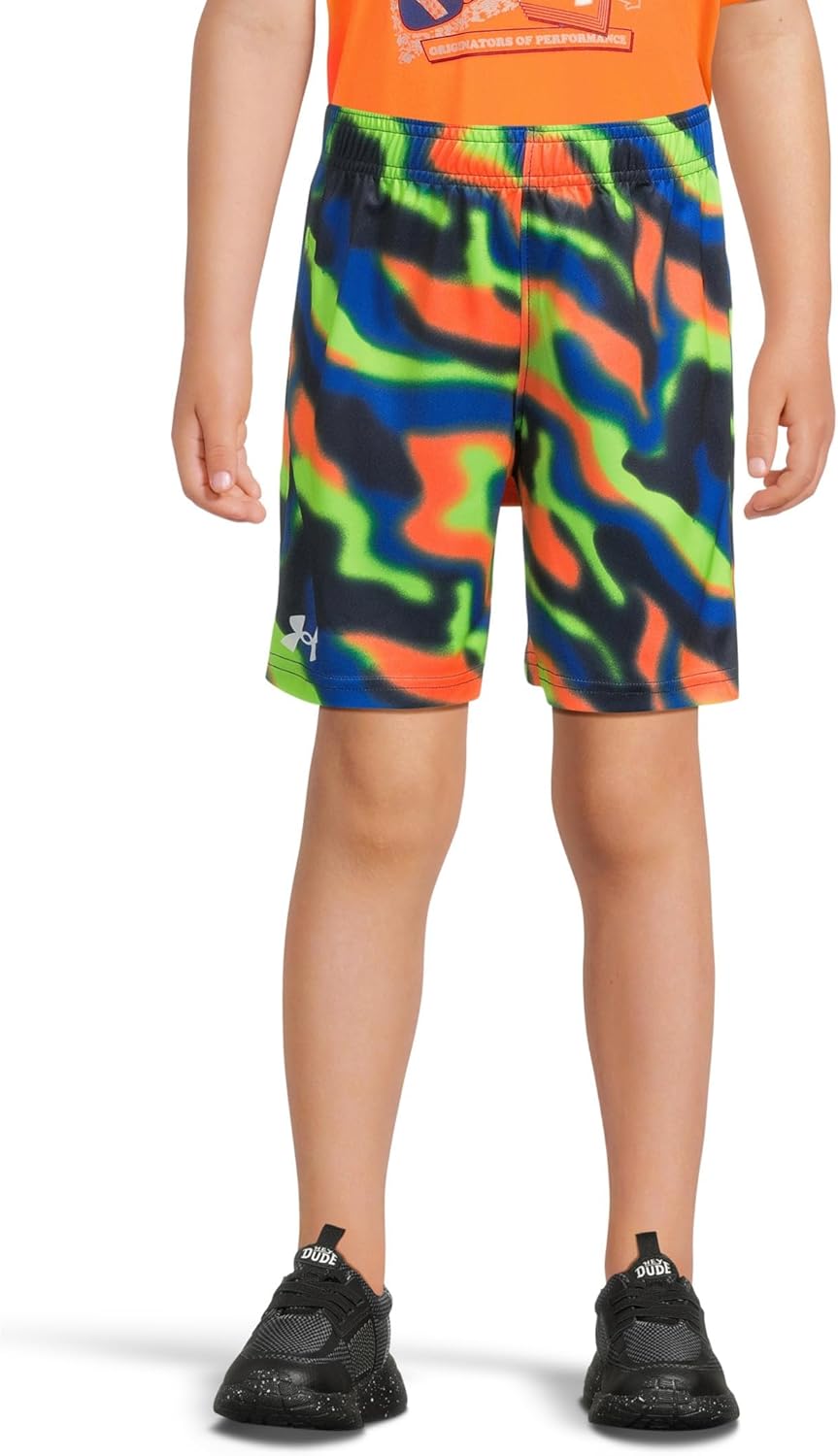 Under Armour Boys Boost Print Cuffed Shorts Coolprinted Sport Play
