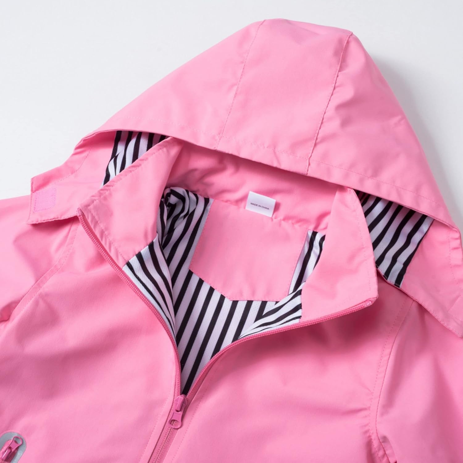 Waterproof Hooded Jacket for Kids Dinosaur Raincoat for Boys Girls