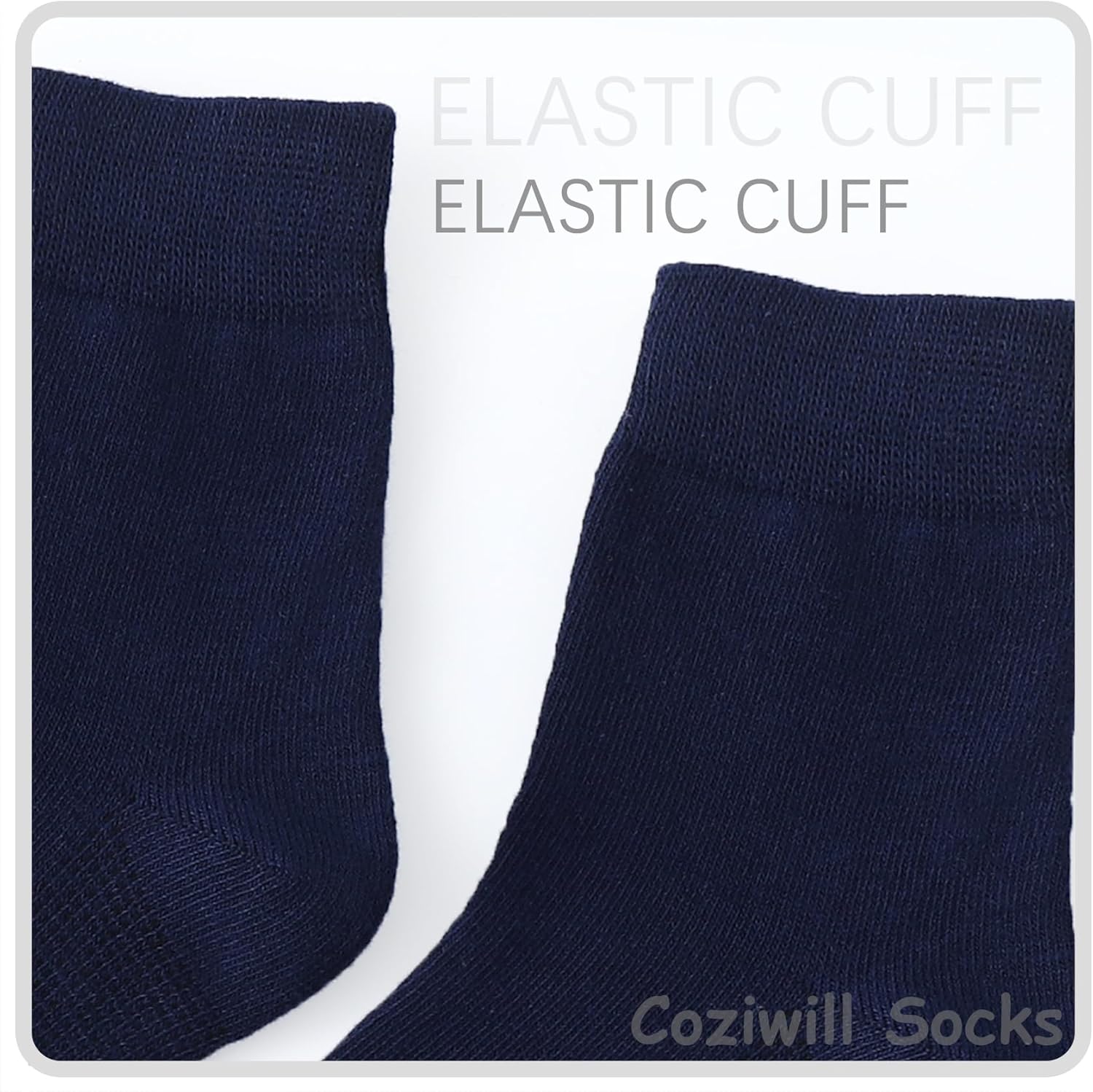 Coziwill Boys Girls 6 Pair Breathable Crew Socks