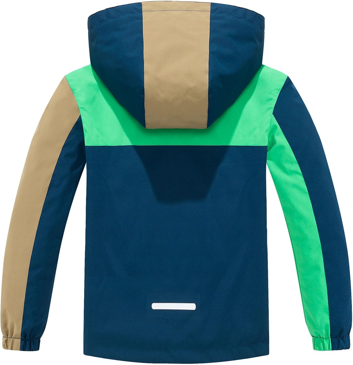 Boy Girls Lightweight Rain Jacket Mesh Lined Hooded Windbreaker for Kids waterproof