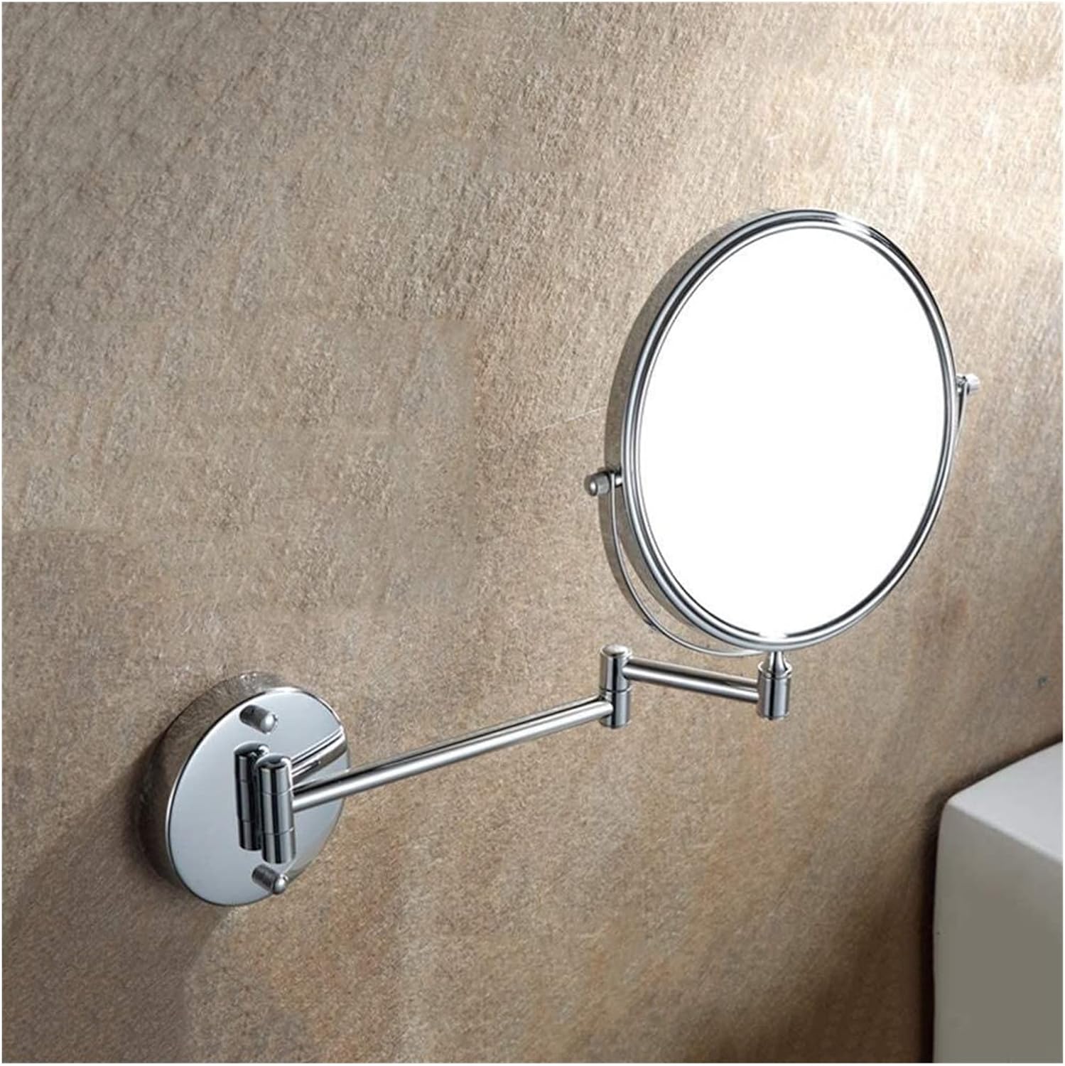 Copper 8-inch Makeup Mirror with 5x Magnification