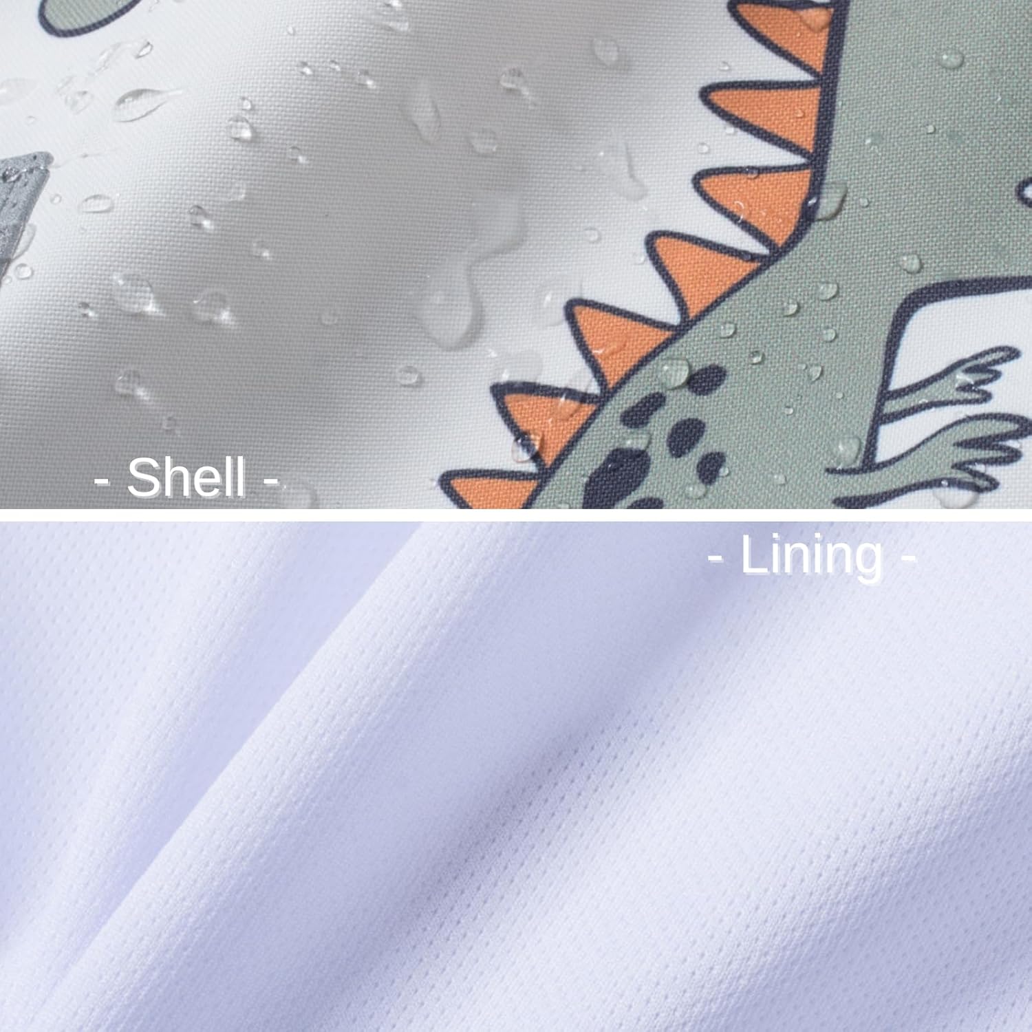 Waterproof Dinosaur Rain Jacket for Kids