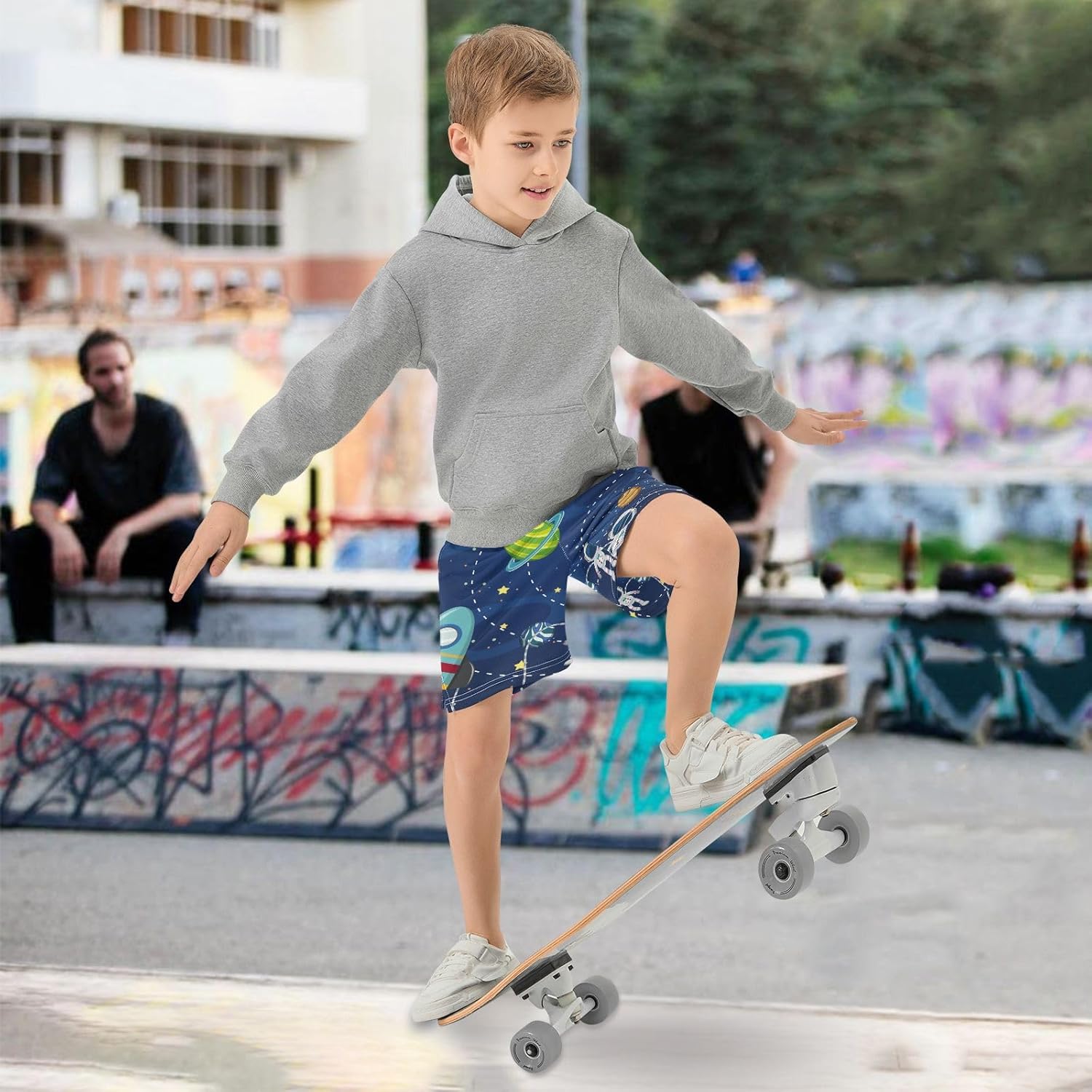 Aflyko Boys Casual Shorts Summer Outfit with Pockets for Daily Wear