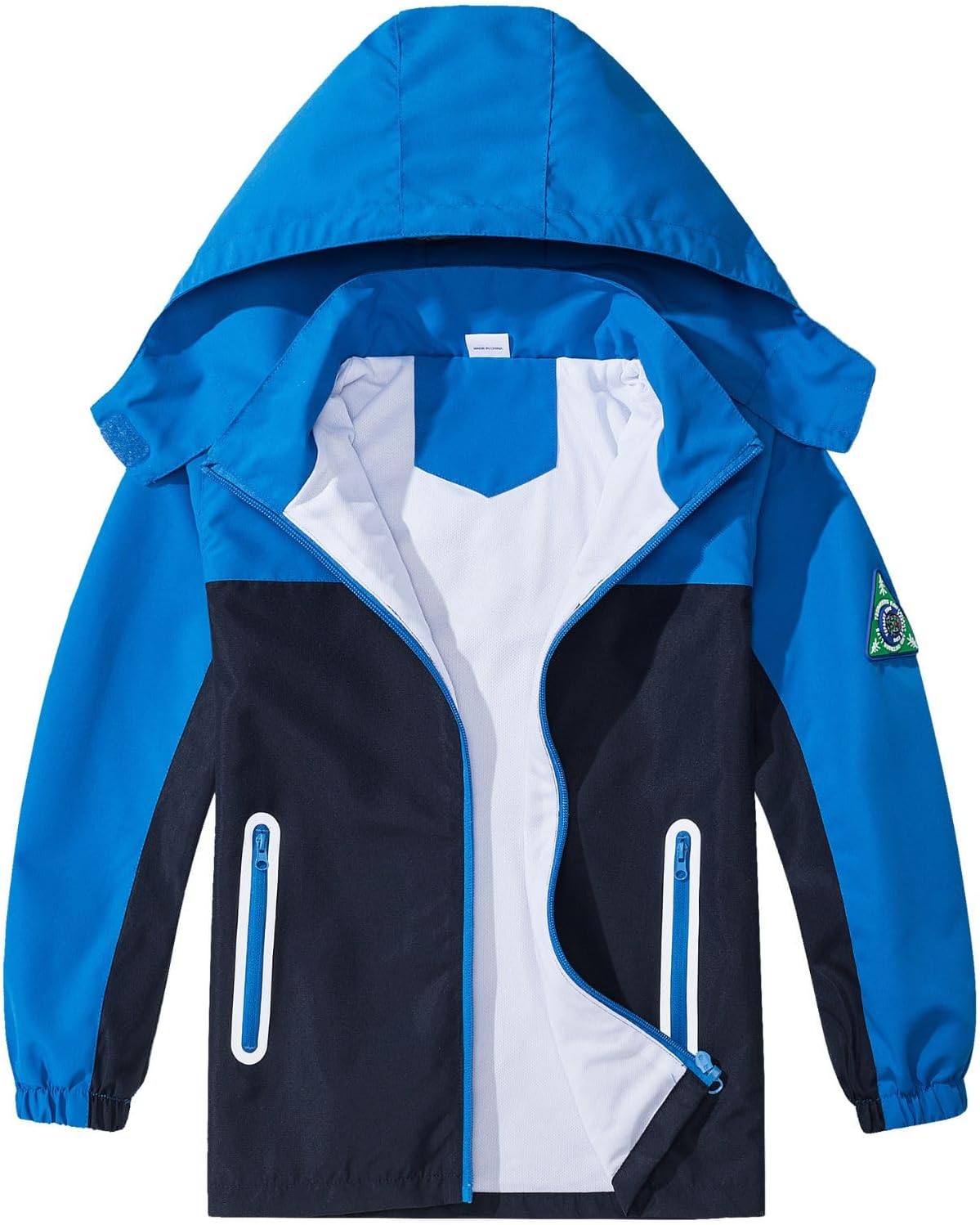 paneled waterproof jacket