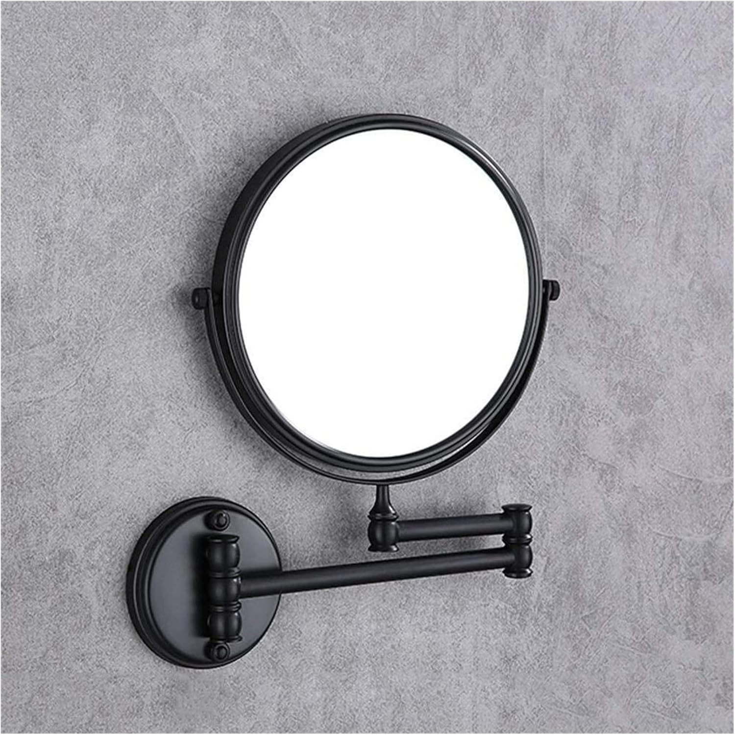 Sturdy Wall-Mounted Makeup Mirror with 360 Rotation and Flexible Arm
