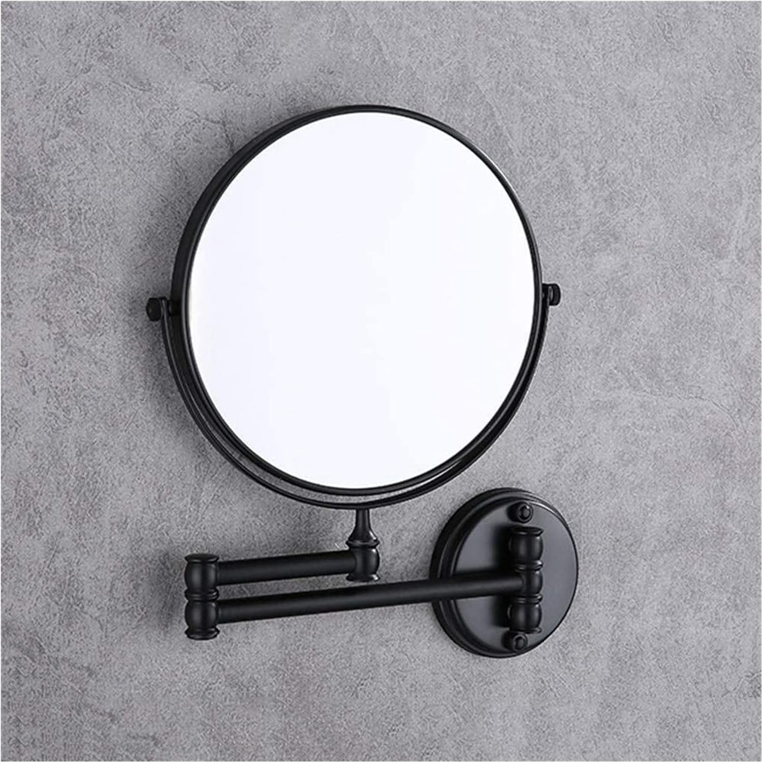 Sturdy Wall-Mounted Makeup Mirror with 360 Rotation and Flexible Arm