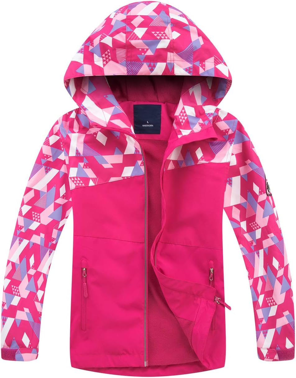 LOKTARC Kids Lightweight Waterproof Rain Jackets - Perfect for Outdoor Adventures