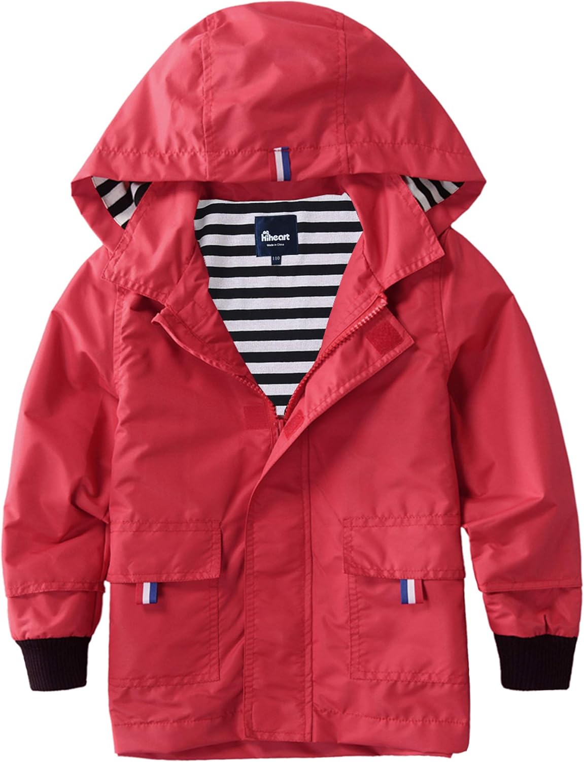 Hiheart Boys Girls Waterproof Hooded Jackets