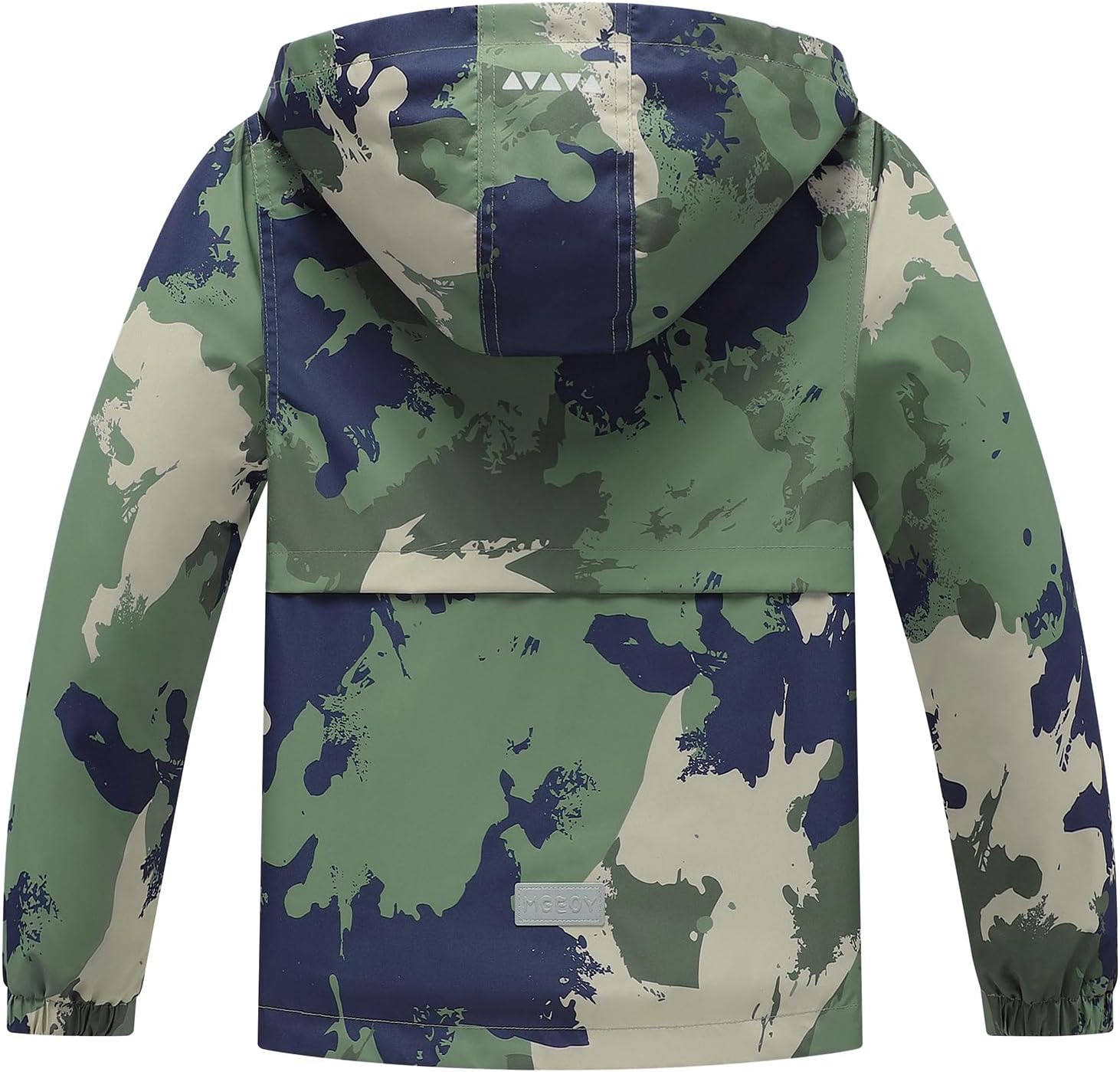 MGEOY Boys Girls Rain Jacket - Waterproof Windproof Fuzzy-Lined