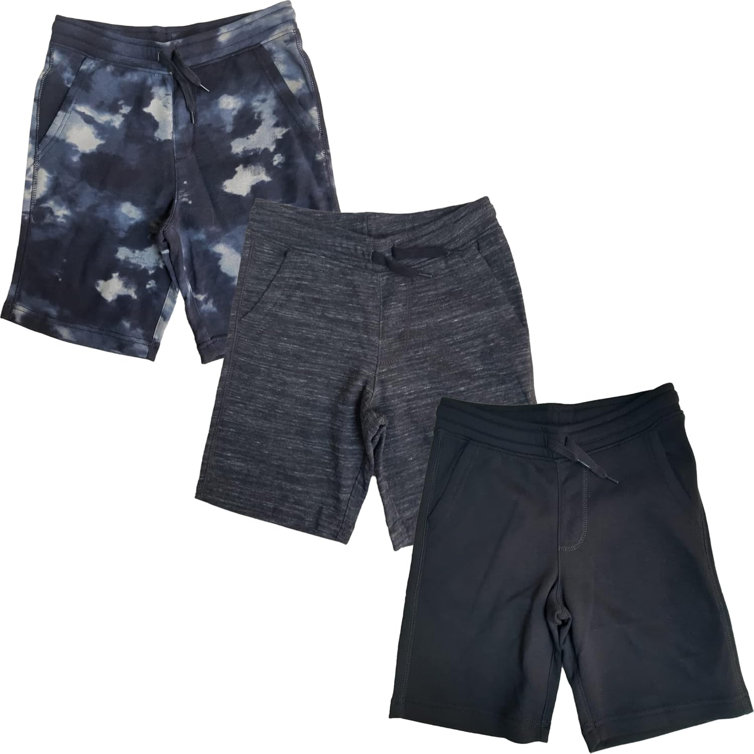 Andrew Scott Boys 3-Pack Fleece Jogger Shorts