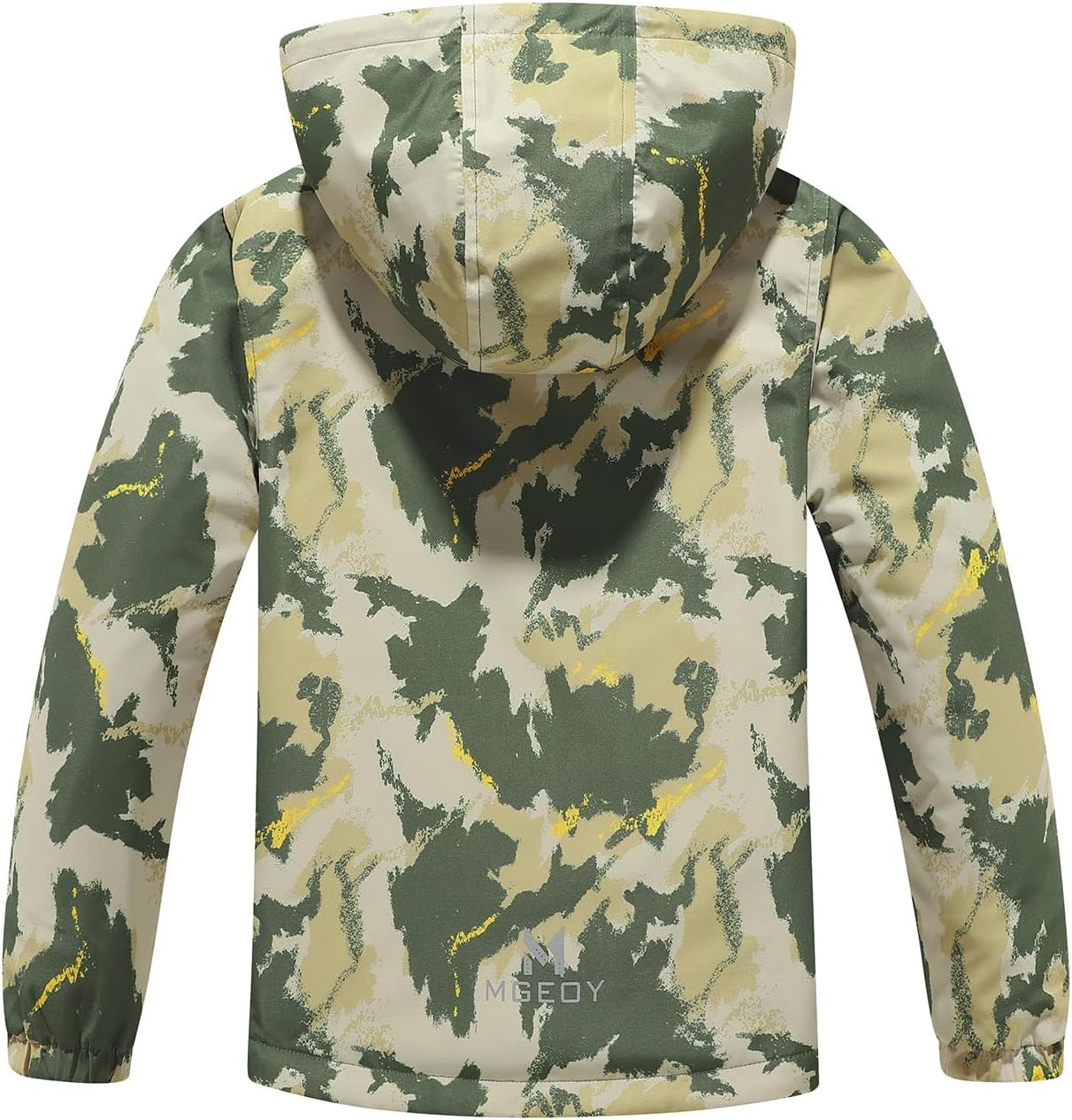 MGEOY Boys Girls Rain Jackets Waterproof Hooded Raincoats for Kids 4-14Y