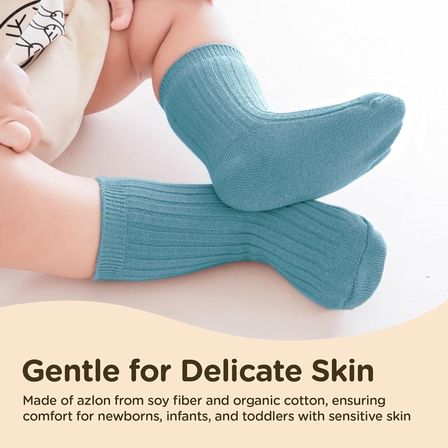 Babysoy Non-Slip Knee High Socks Set of 3