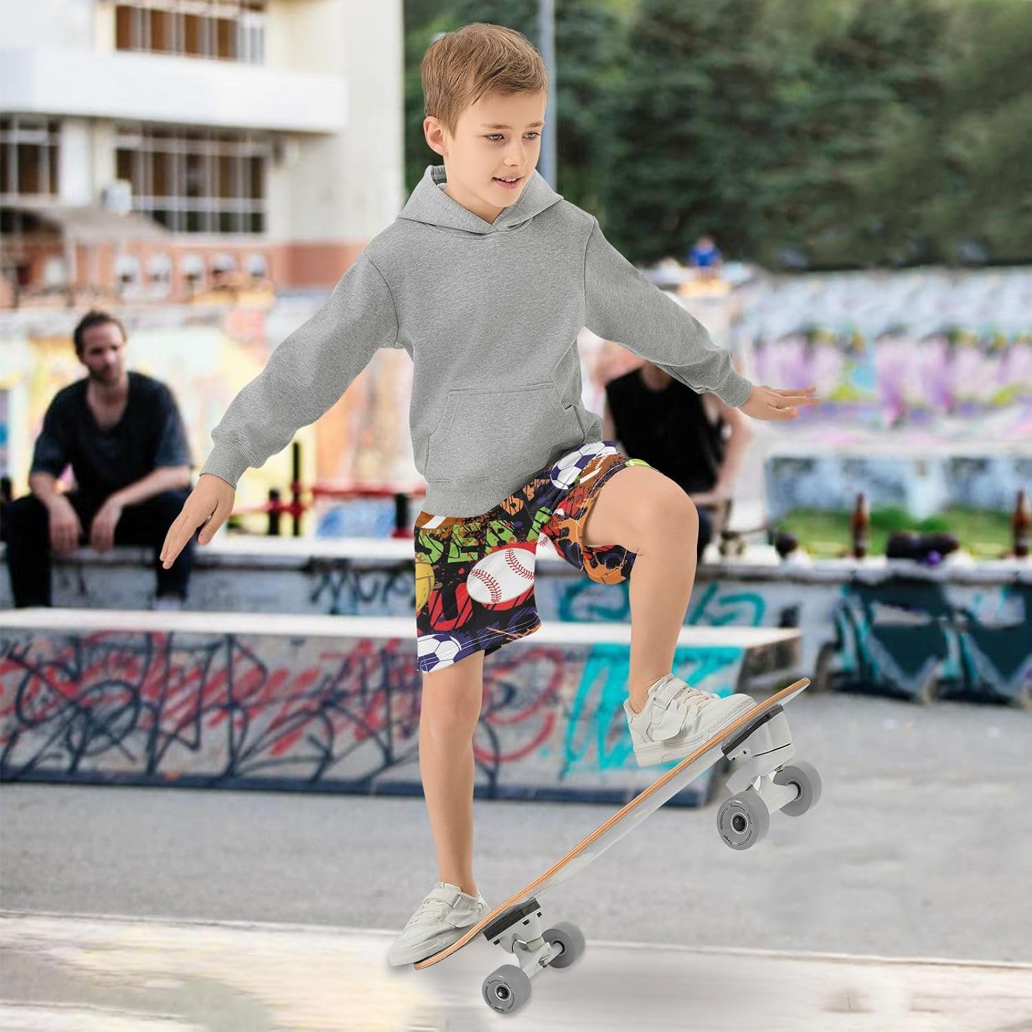 Aflyko Boys Casual Shorts Trendy Summer Outfit with Pockets