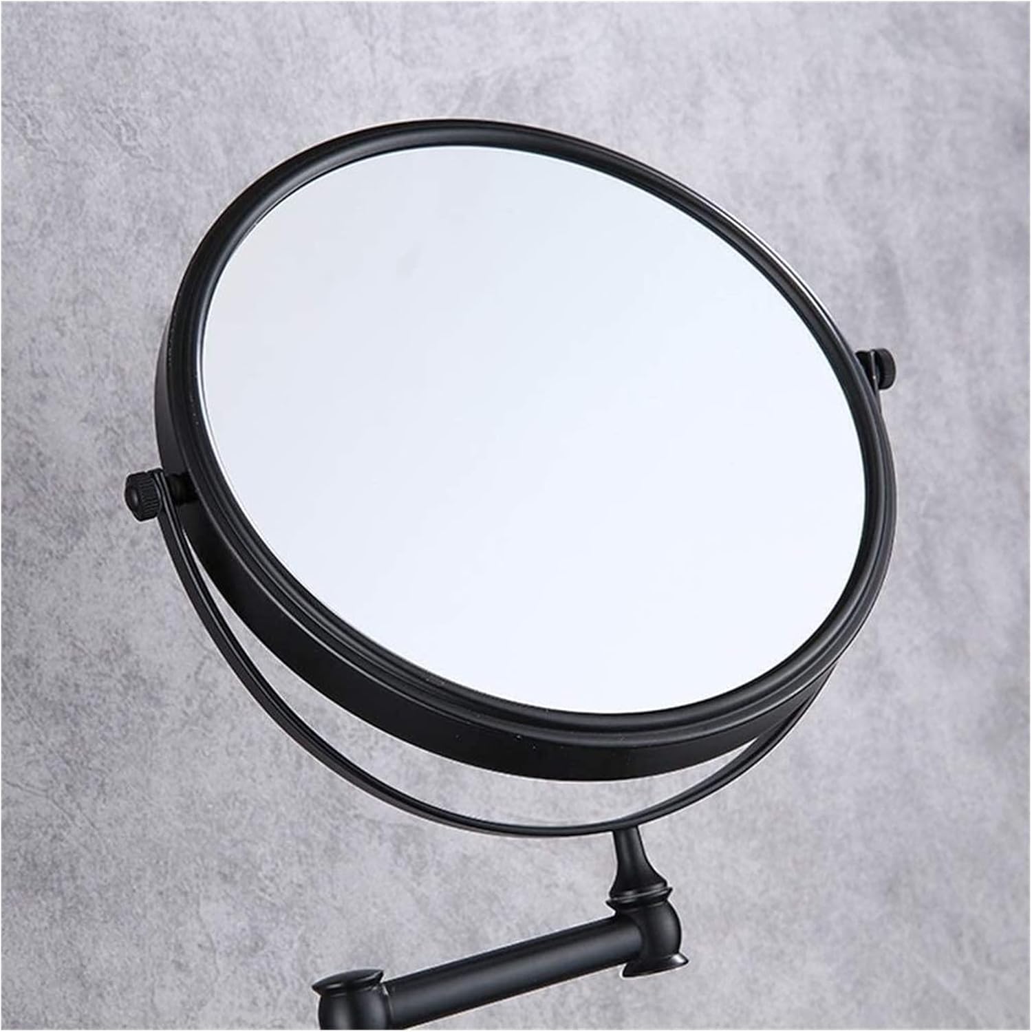 Sturdy Wall-Mounted Makeup Mirror with 360 Rotation and Flexible Arm