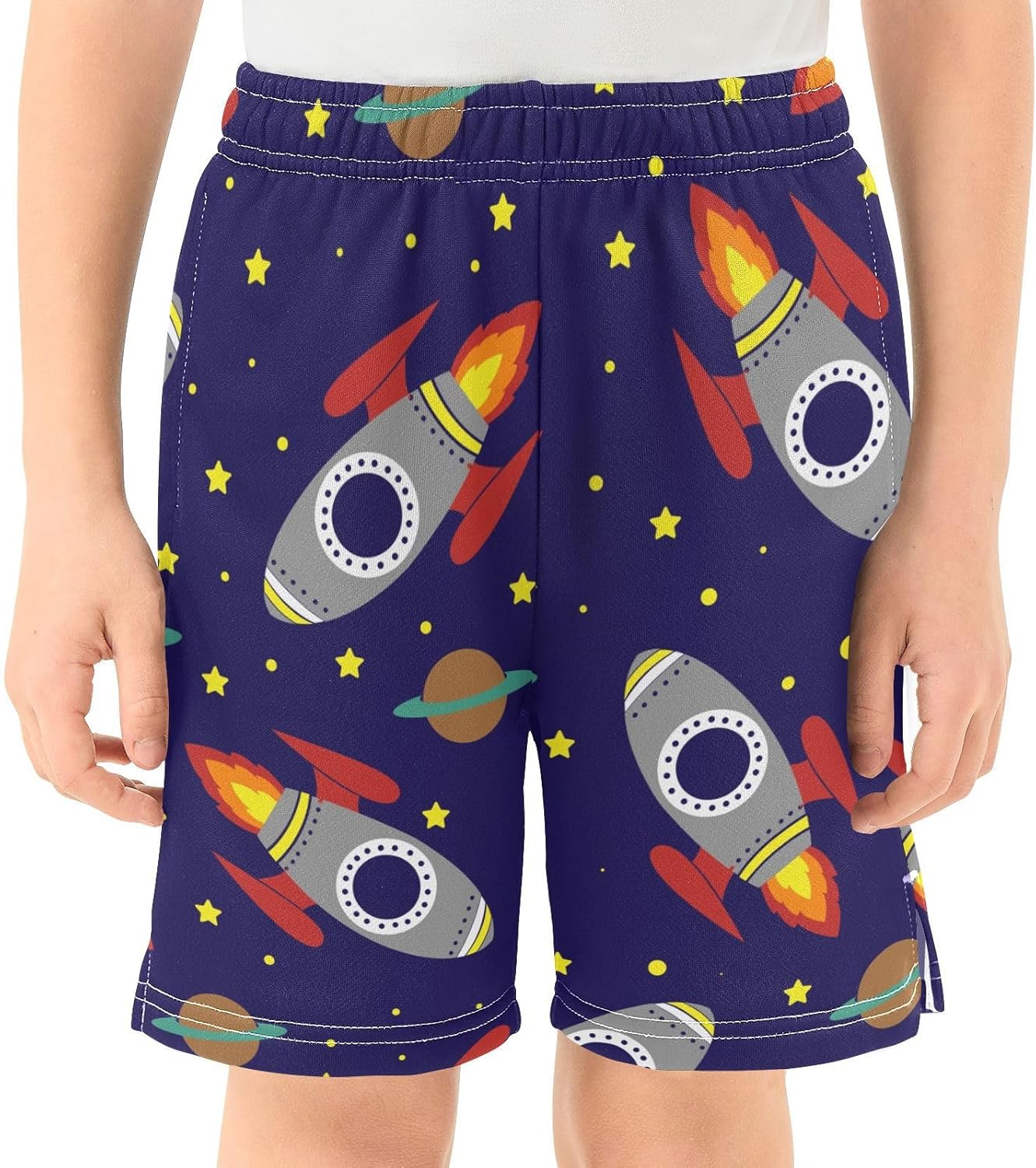 Aflyko Boys Casual Shorts Summer Outfit with Pockets for Boys