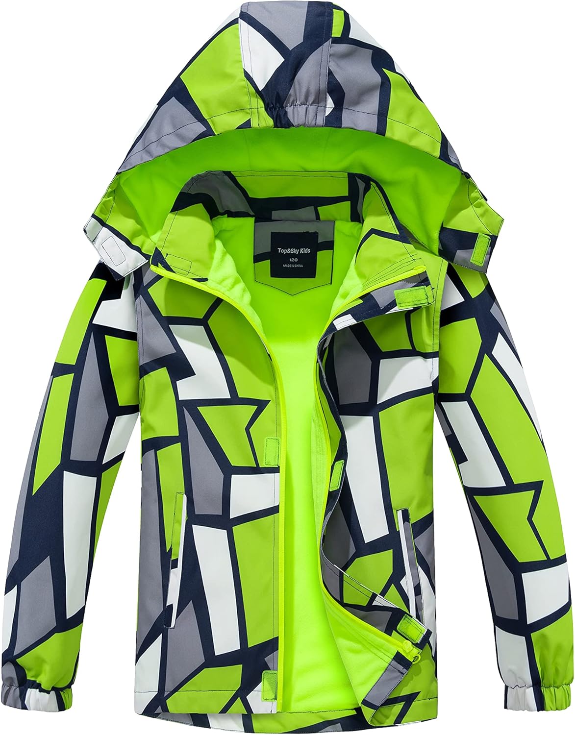 Dynamic Boys Girls Rain Jacket Kids Waterproof Coats
