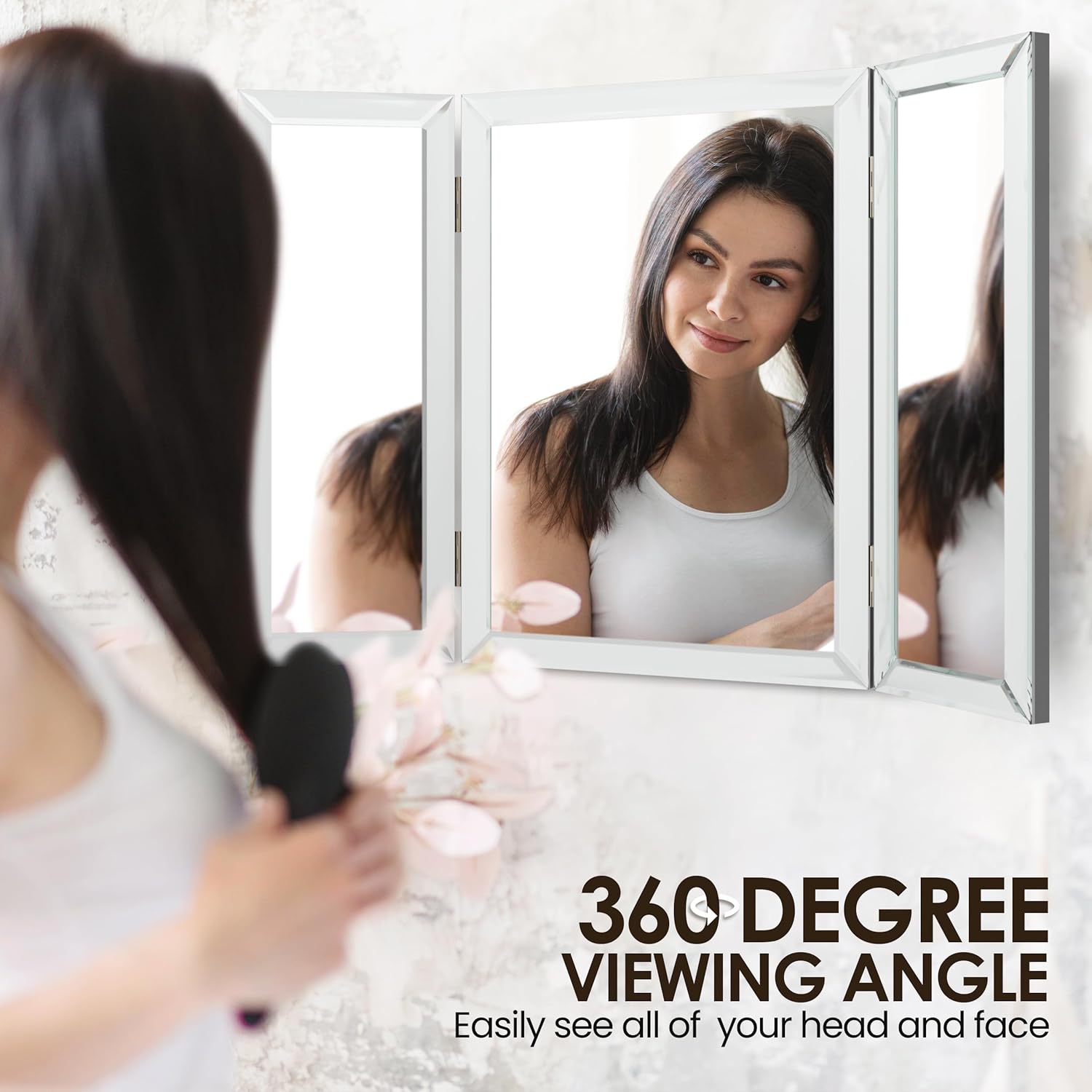 Grooming ruthlessness minimised with Houseables 3way Mirror