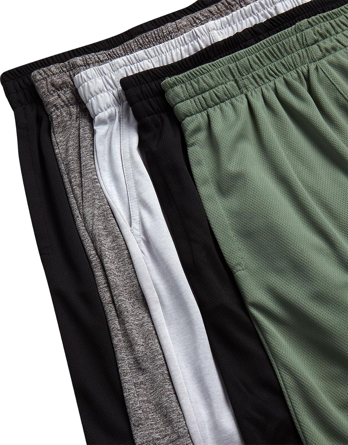 RBX Boys Active Shorts 5 Pack with Elastic Waistband
