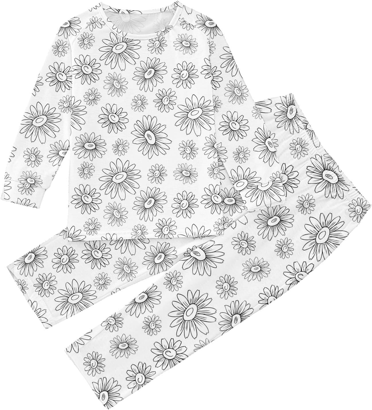 DIY Hand-Painted Pajamas Set - Christmas Colouring Homwear for Boys and Girls