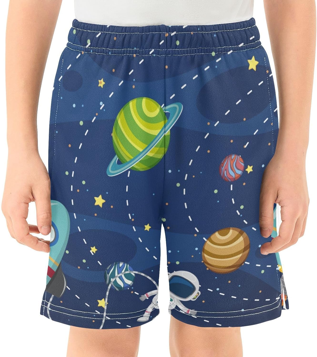 Aflyko Boys Casual Shorts Summer Outfit with Pockets for Daily Wear
