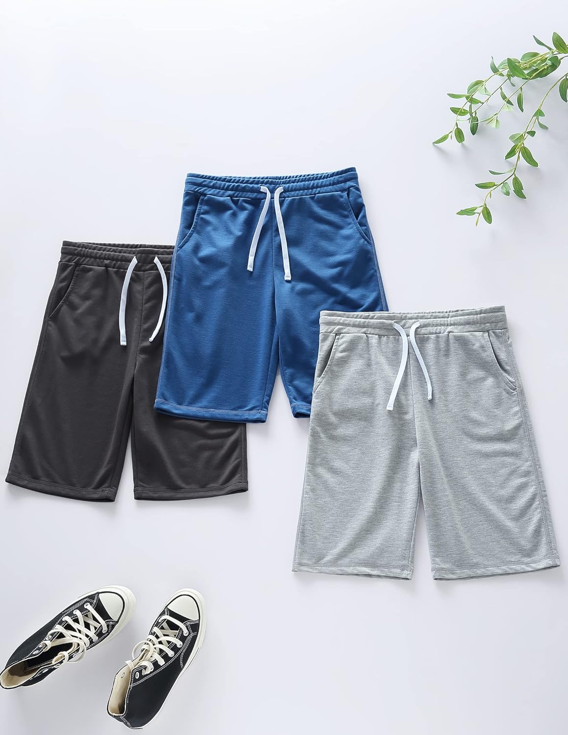 Liberty Pro Boys Pull-On Jogger Shorts 3-Pack
