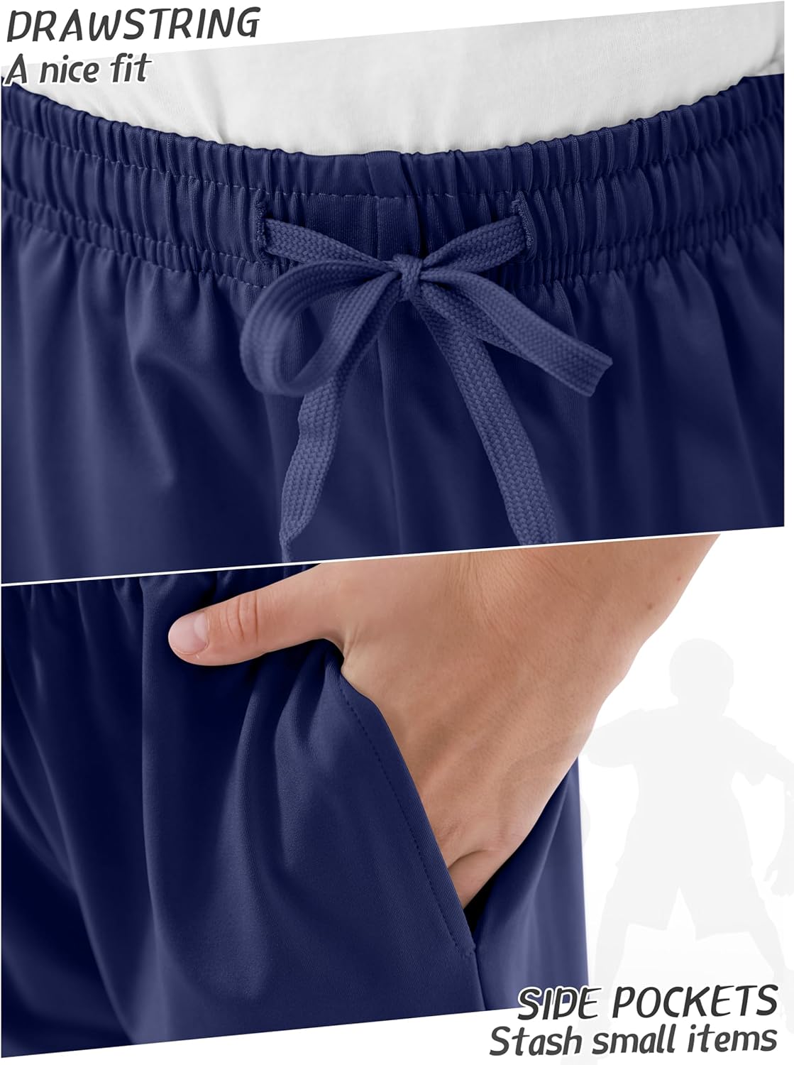Resinta 5-Pack Boys Basketball Shorts