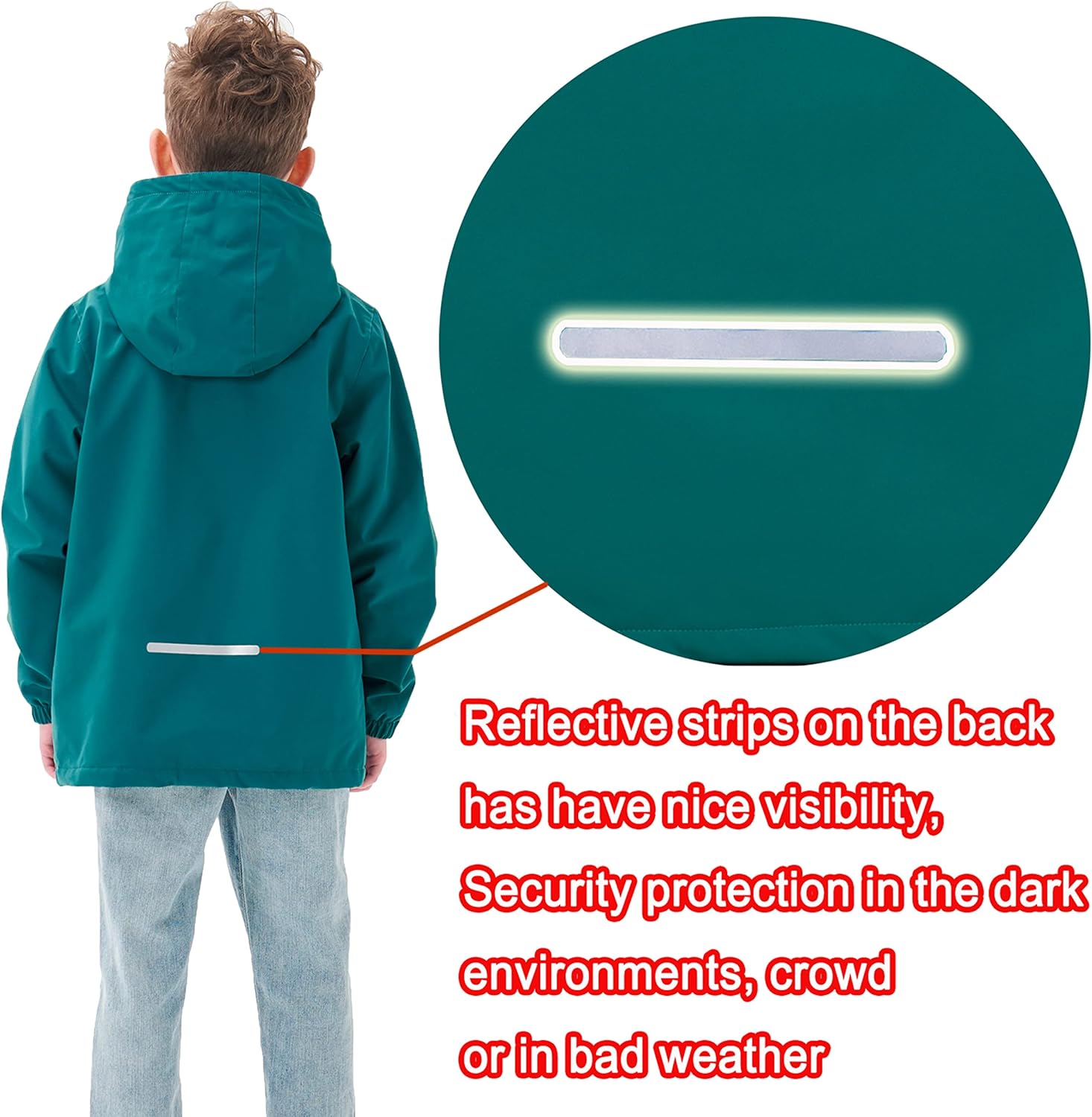 Sturdy rain jacket for boys