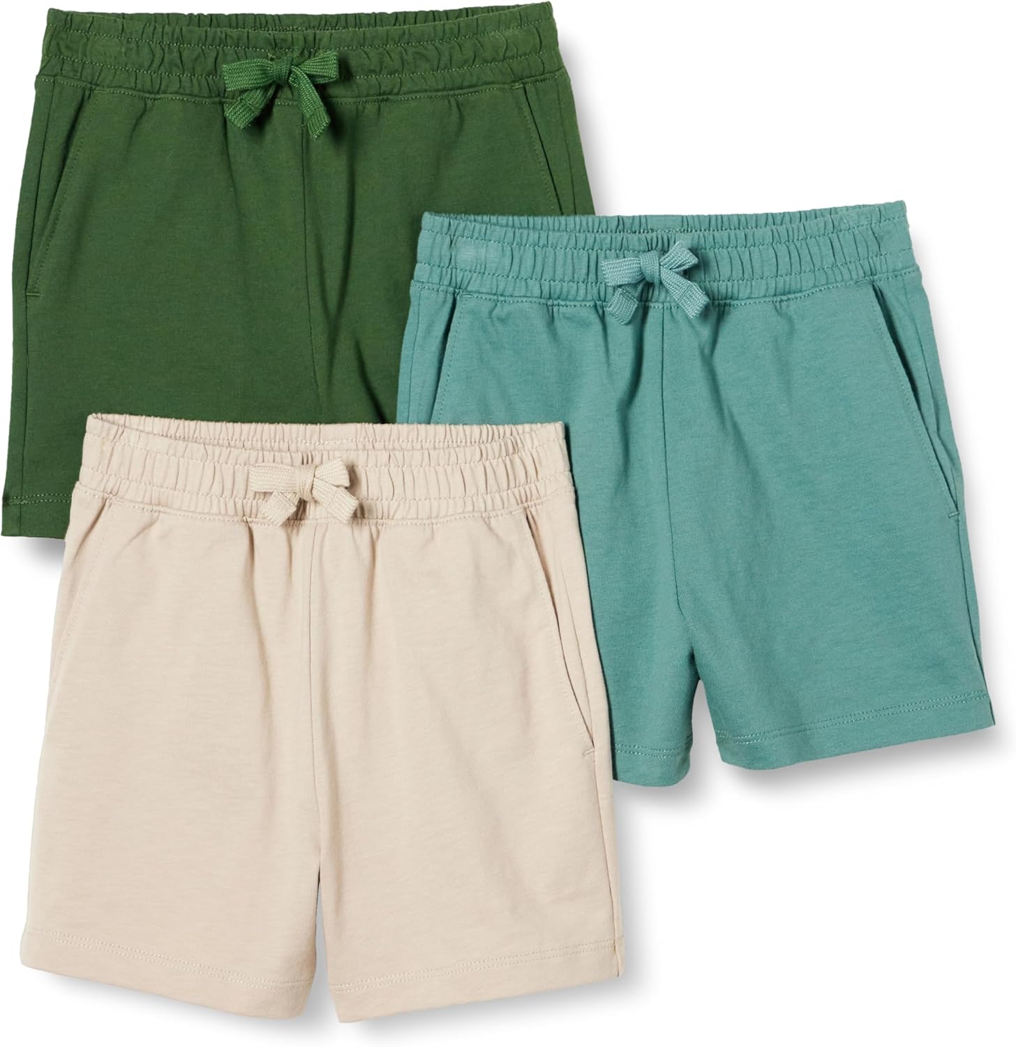Perfect Fit Boys and Toddlers Cotton Jersey Shorts Pack of 3