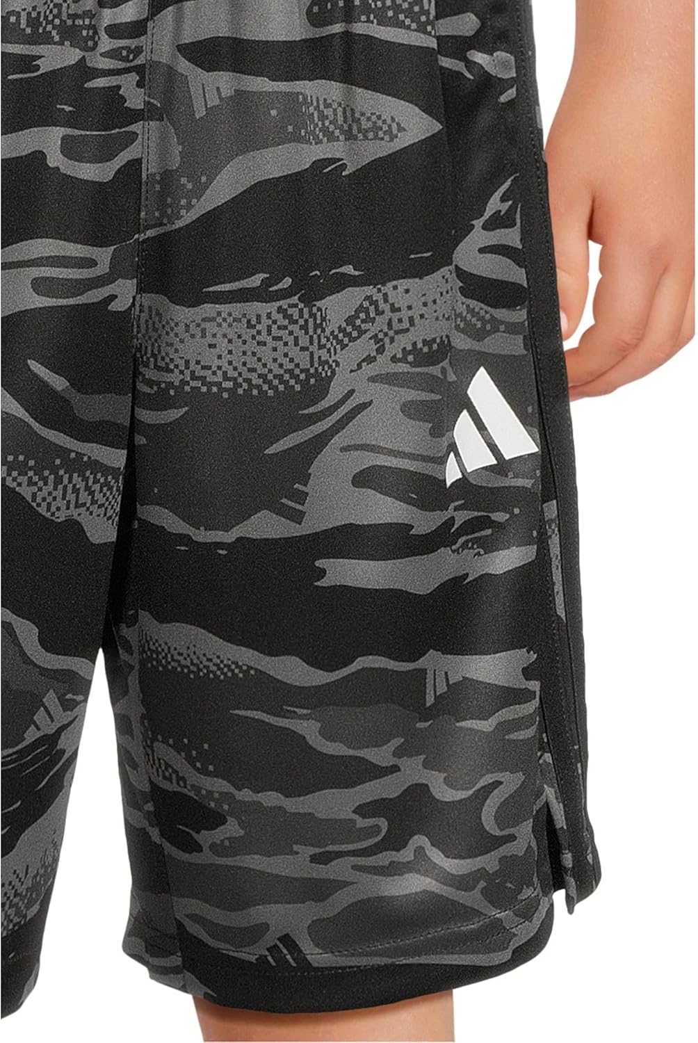 Adidas Boys AOP Tiger Camo 3-Stripe Performance Short