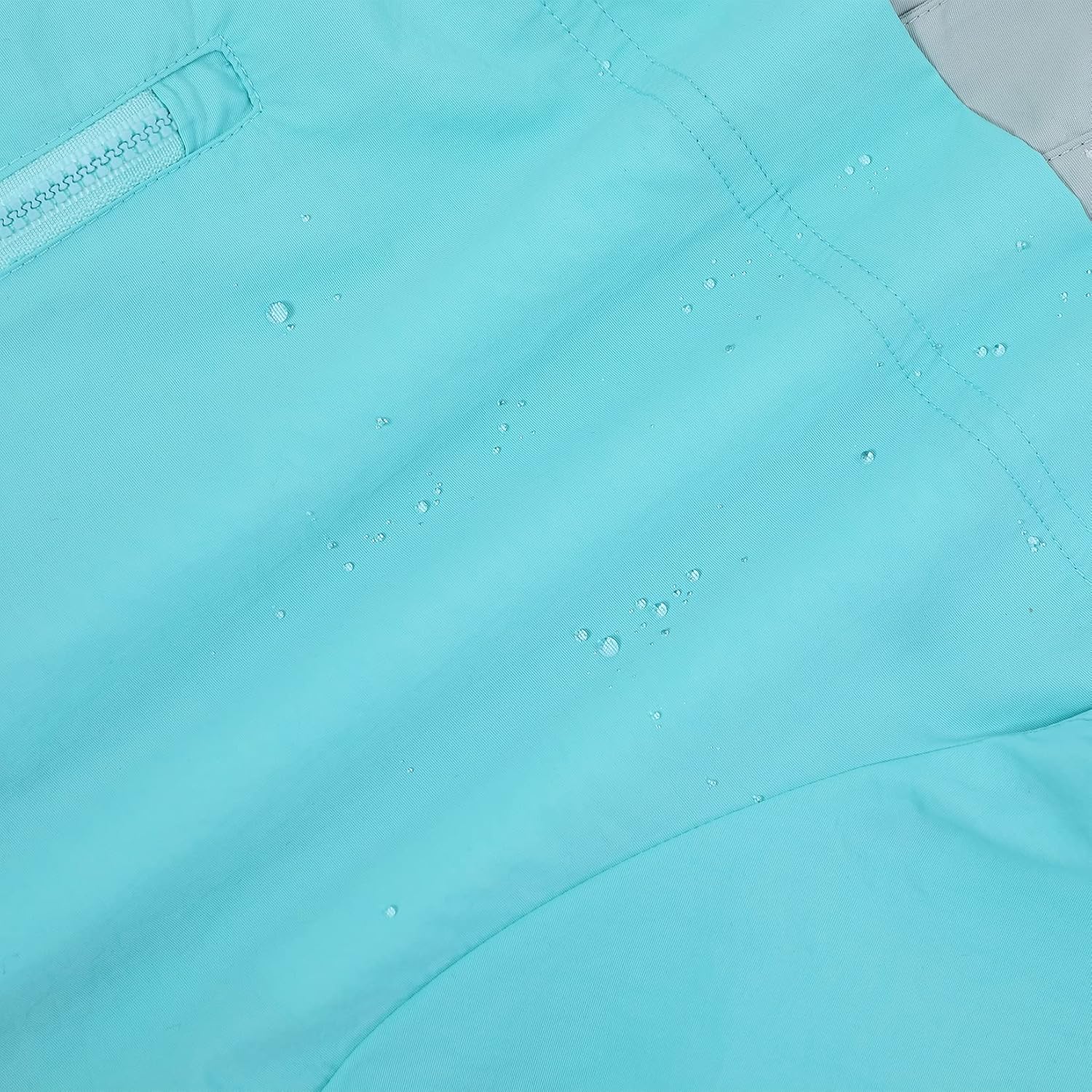 Pouch rain jacket for kids