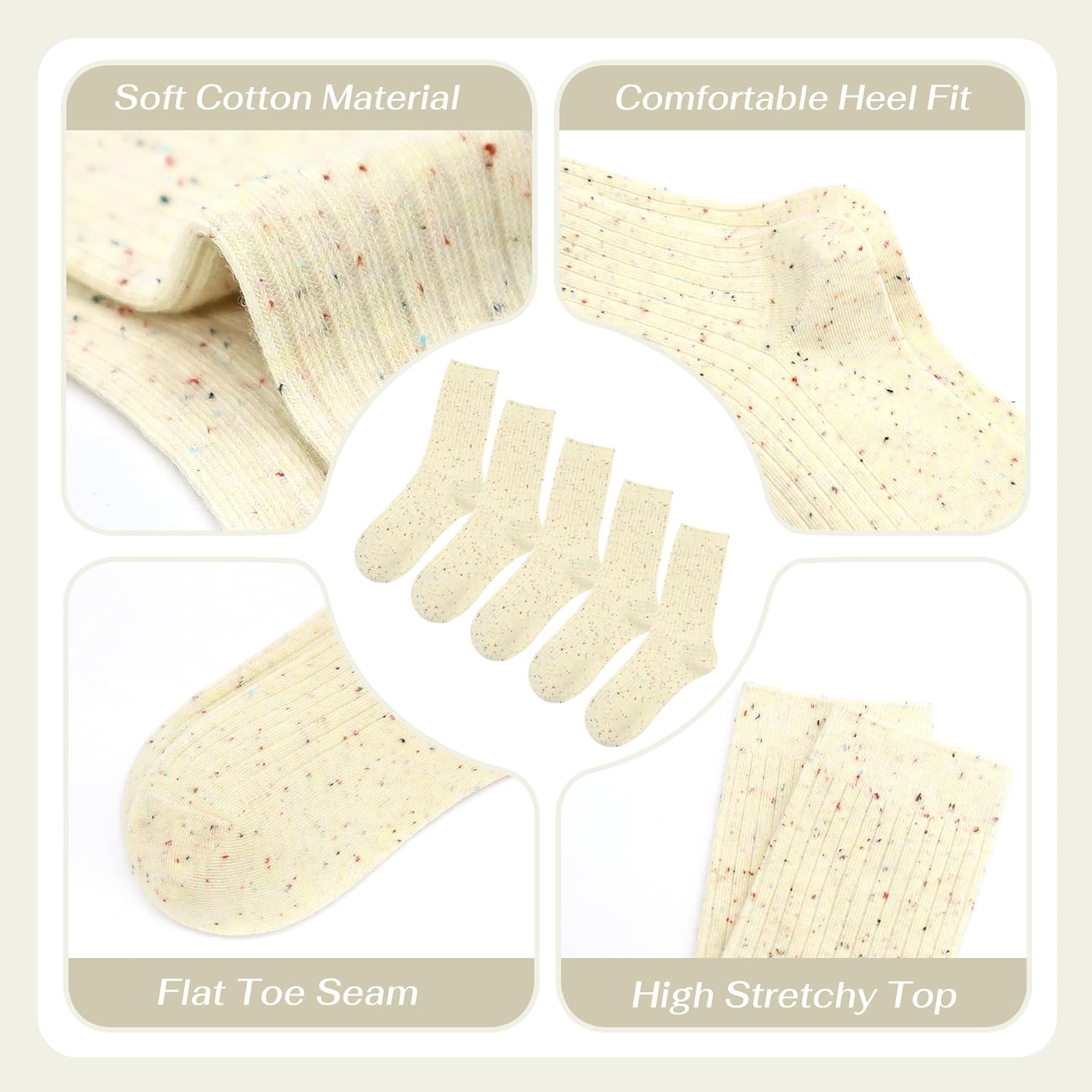 Menzie fontfaceArial Colorful Kids Crew Socks tabxAE