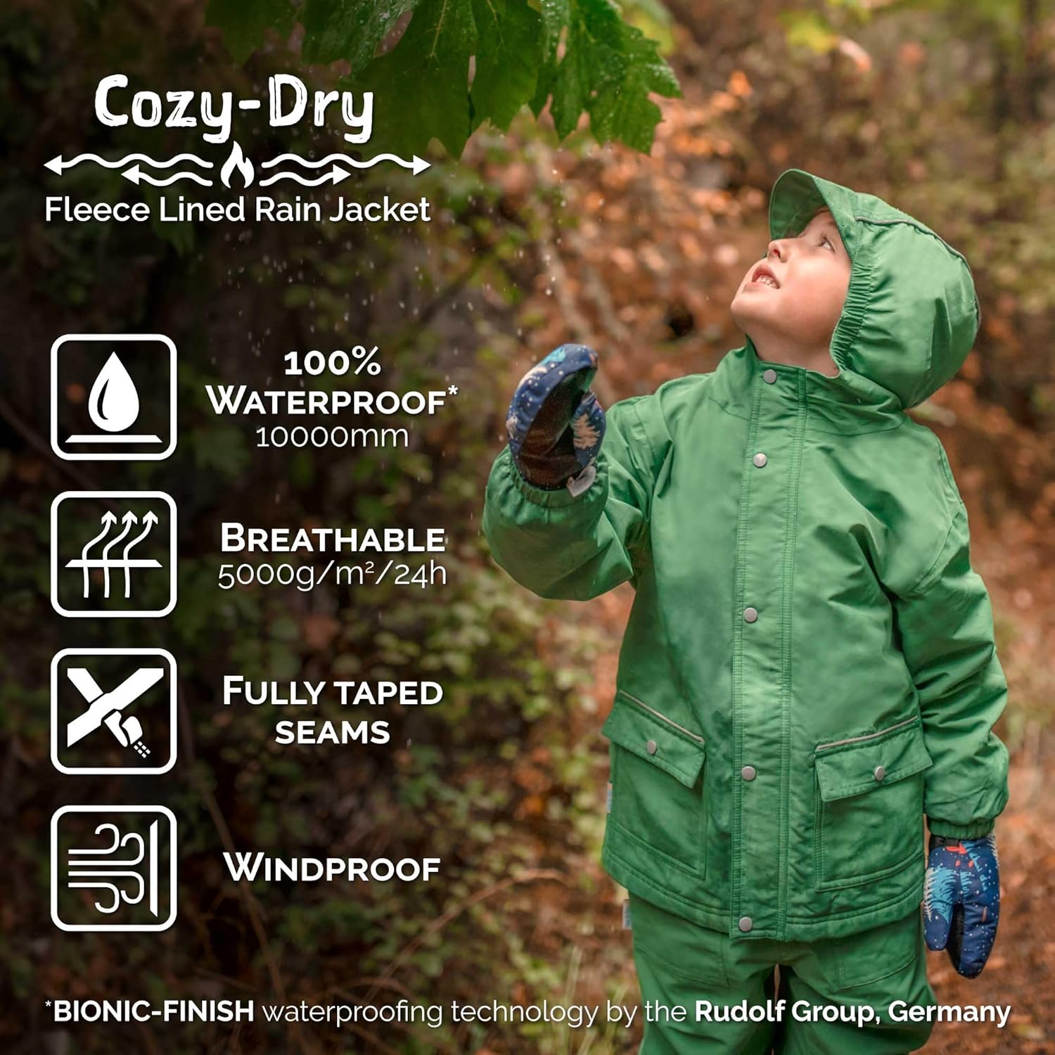 JAN JUL Waterproof Rain Jacket for Kids