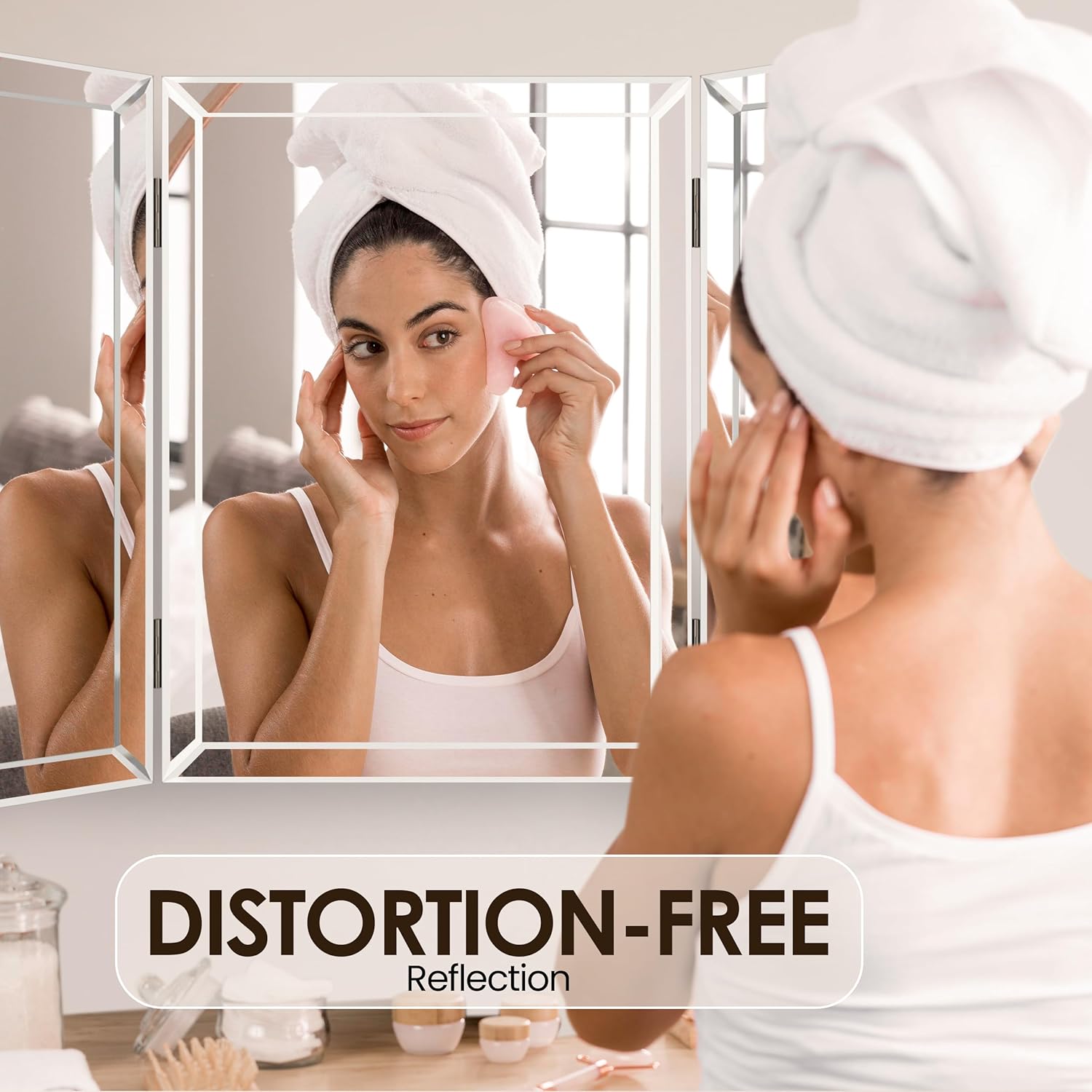 Grooming ruthlessness minimised with Houseables 3way Mirror