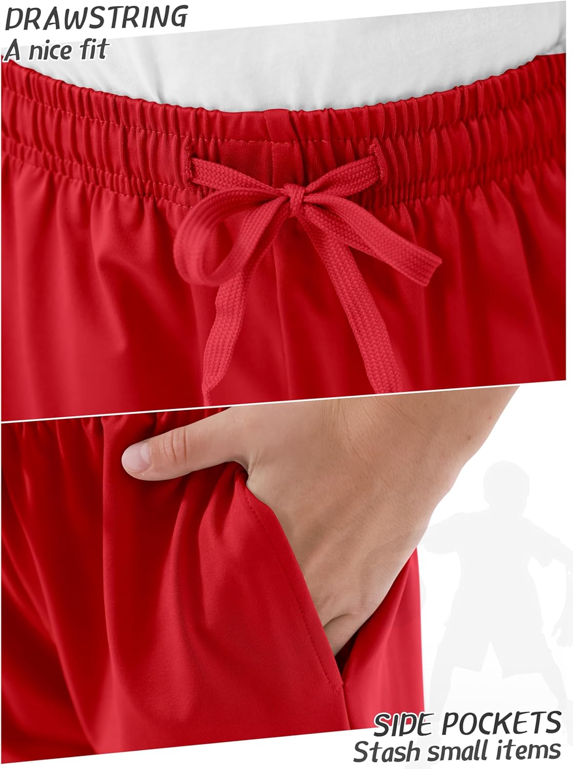Resinta 5-Pack Boys Performance Gym Shorts