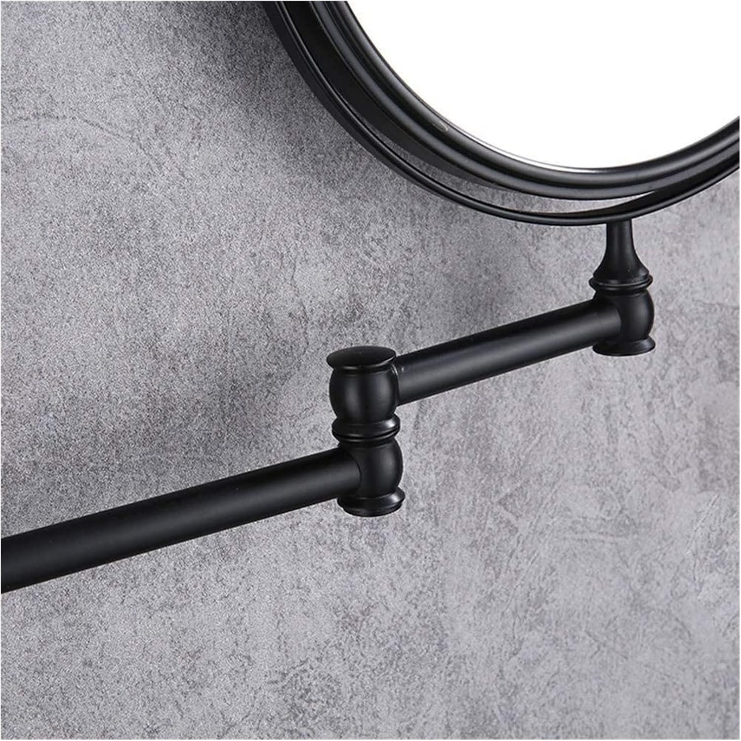 Sturdy Wall-Mounted Makeup Mirror with 360 Rotation and Flexible Arm