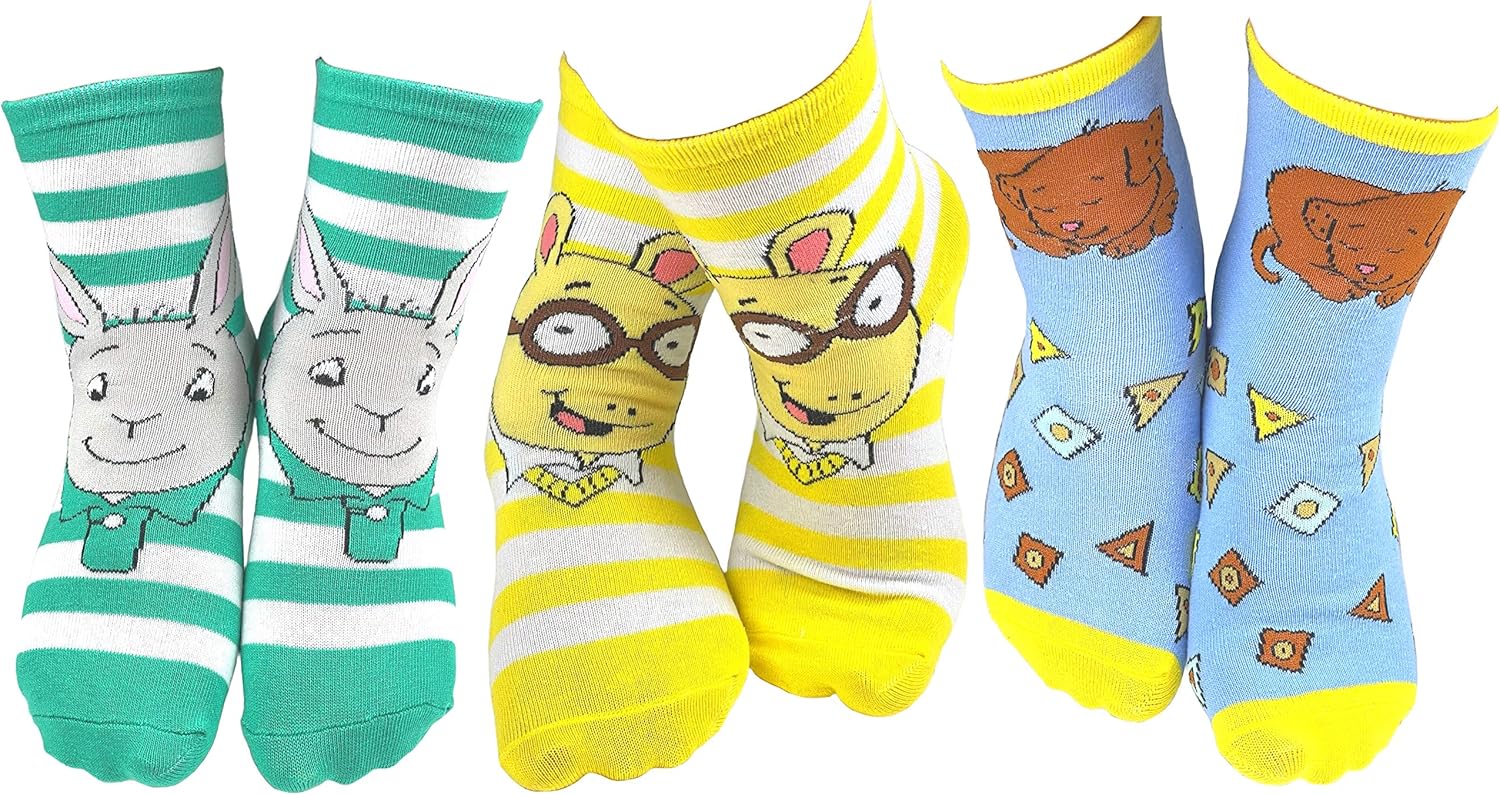 DoodleUS Fun Characters in Calf Socks