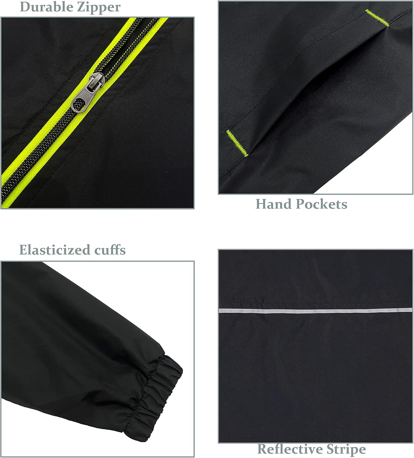 boys Lightweight Waterproof Hooded Rain Jacket